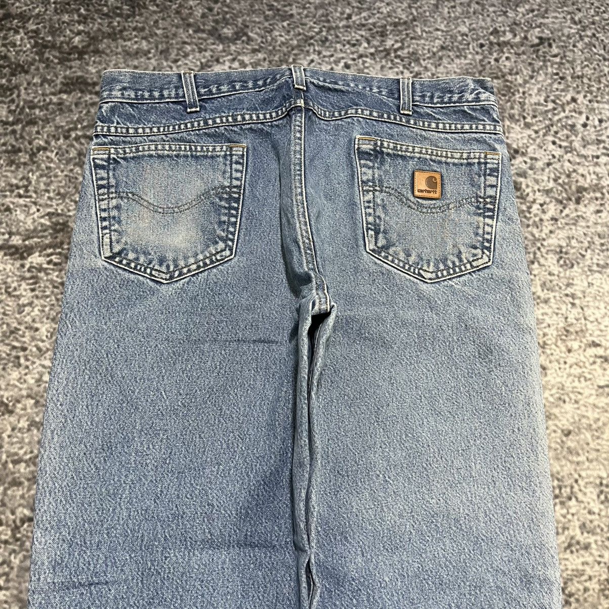 Carhartt Vintage Carhartt Blue Faded Relaxed Workwear Skater Jeans Size US 38 / EU 54 - 4 Thumbnail