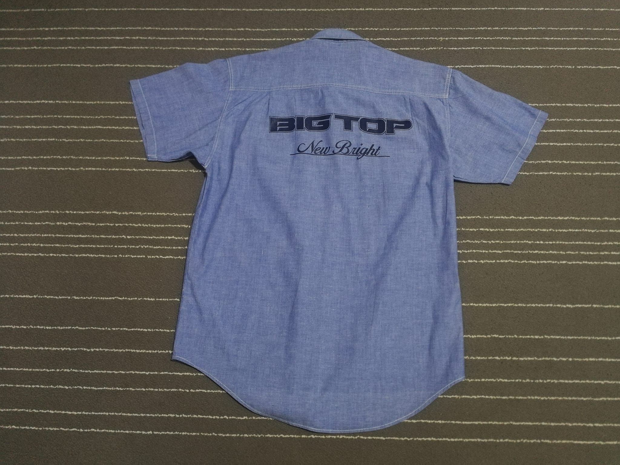 image of Vintage New Bright Big Top Chambrey XL in Blue, Men's (Size Large)