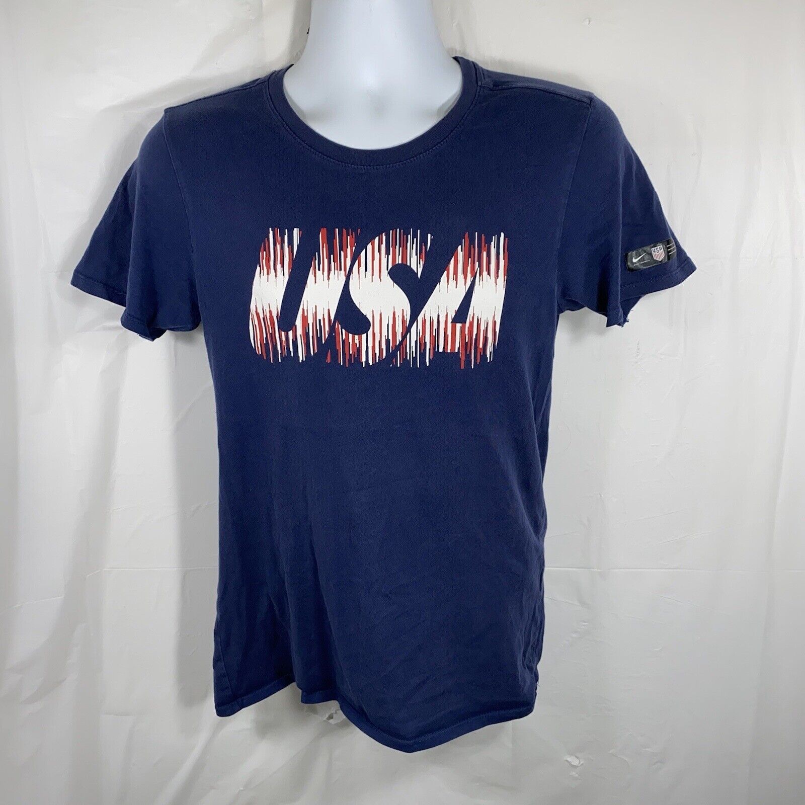 Nike Nike Engineered USA Soccer Small Blue Athletic Cut T Shirt Size US S / EU 44-46 / 1 - 1 Thumbnail