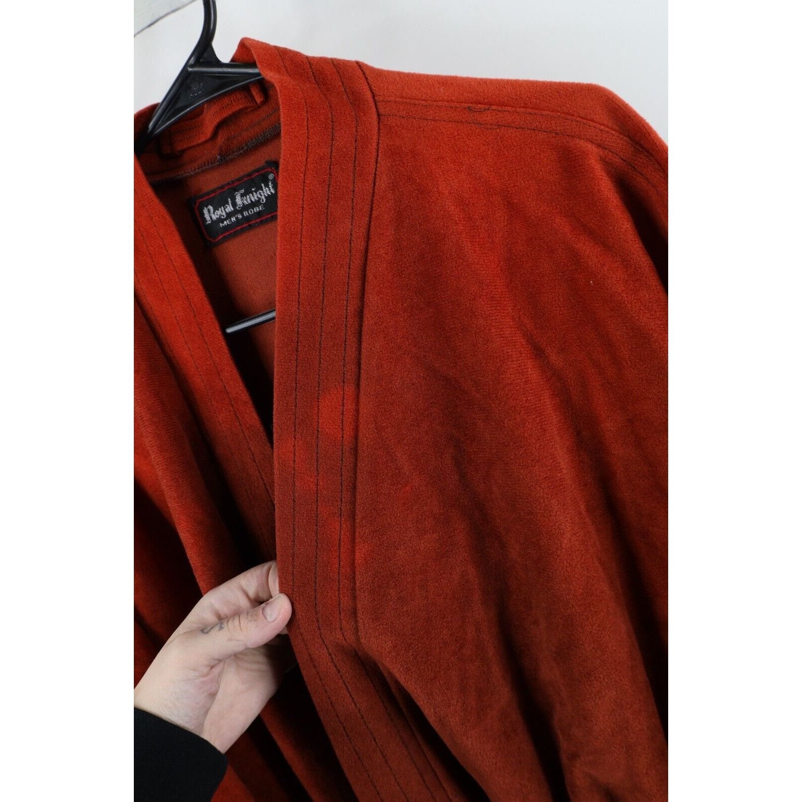 Vintage Vintage 70s Streetwear Sun Faded Velvet Velour Belted Robe Size US L / EU 52-54 / 3 - 5 Thumbnail