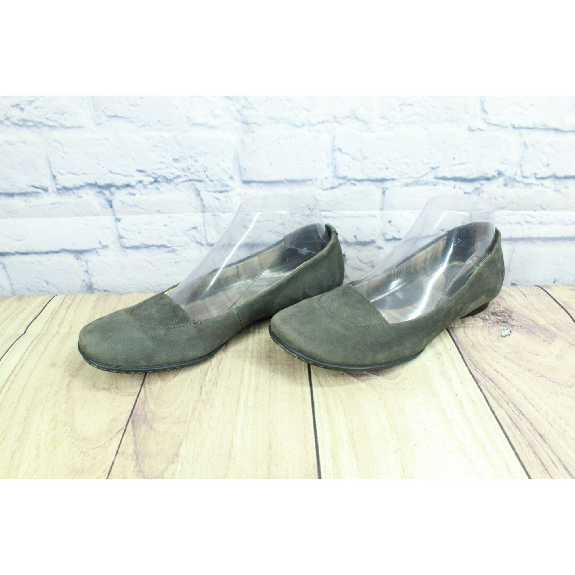 Born Born Women's Slip On Flannel Lined Ballet Flat Shoes Size US 7 / IT 37 - 2 Thumbnail