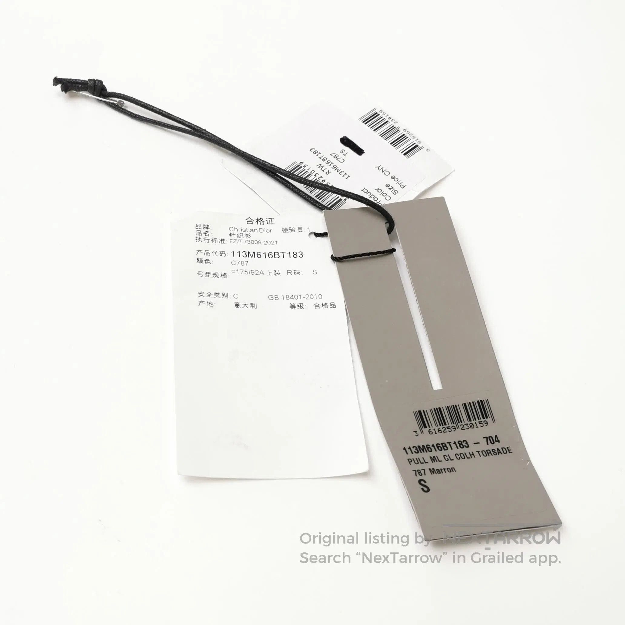 Dior Dior CD Logo Brown Cable. Size US S / EU 44-46 / 1 - 1 Thumbnail