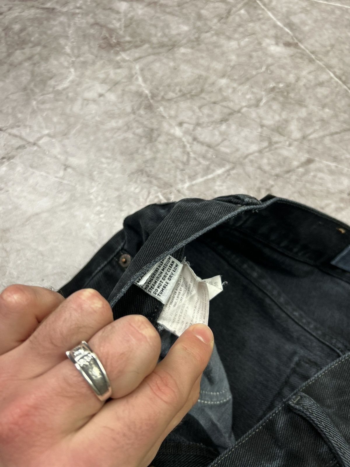 Diesel Pants Diesel Vintage Black Jeans Denim Luxury Y2k Baggy Fit Size US 30 / EU 46 - 11 Thumbnail