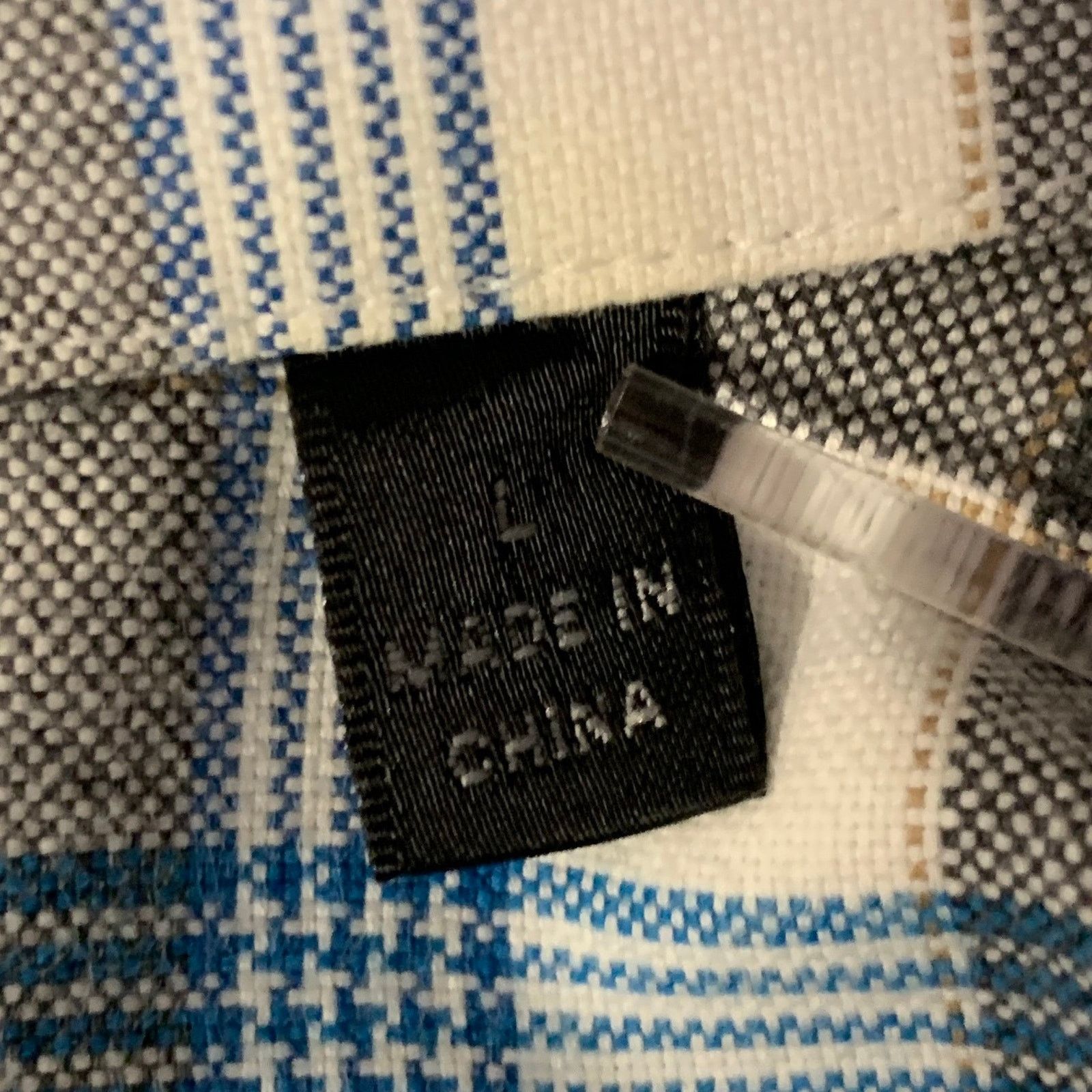 ATM ATM Gray Blue Plaid Cotton Elbow Patches Long Sleeve Shirt Size US L / EU 52-54 / 3 - 7 Thumbnail