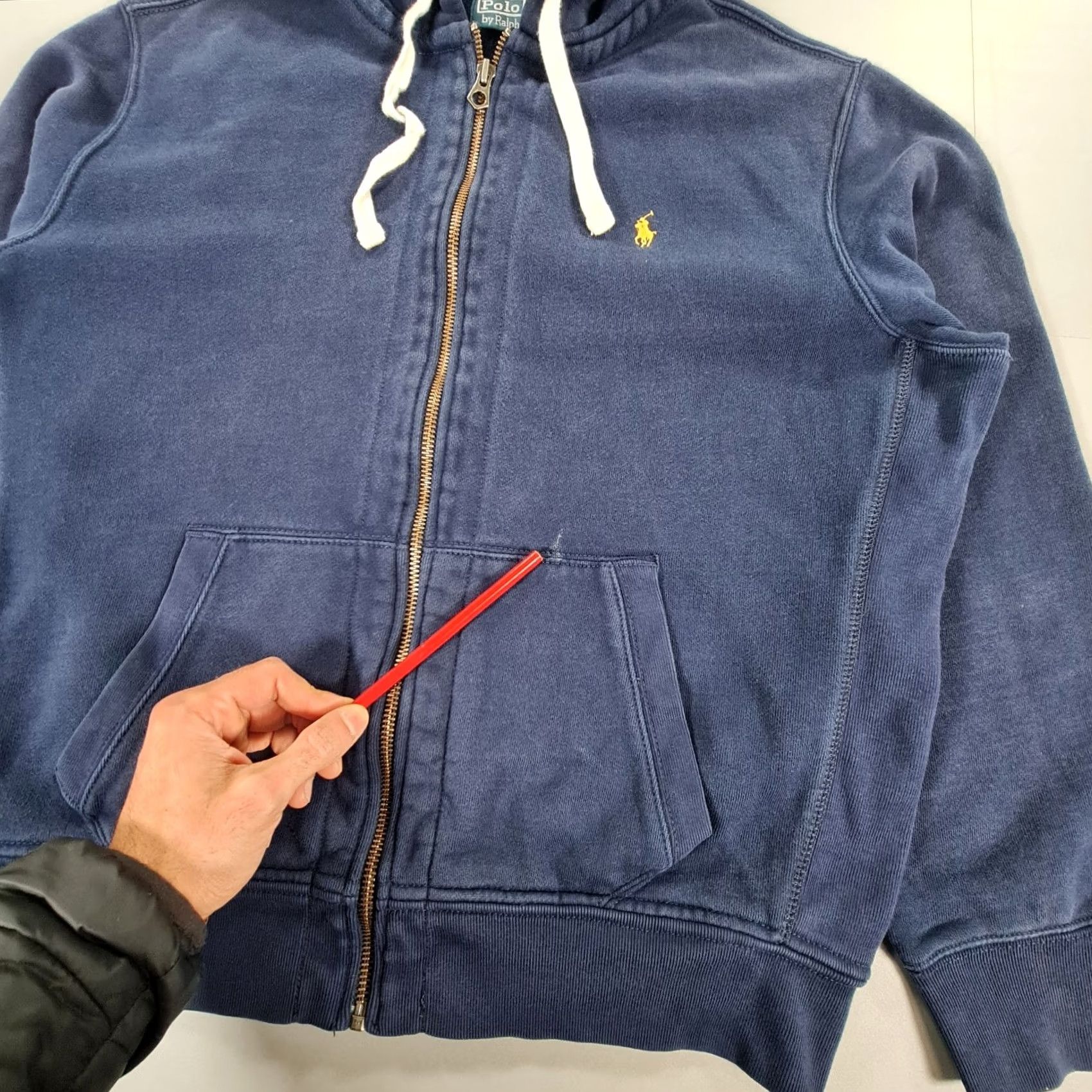 Polo Ralph Lauren Polo Ralph Lauren Hoodie Mens Navy Blue XL Full Zip Fleece Logo Pockets Size US M / EU 48-50 / 2 - 6 Thumbnail