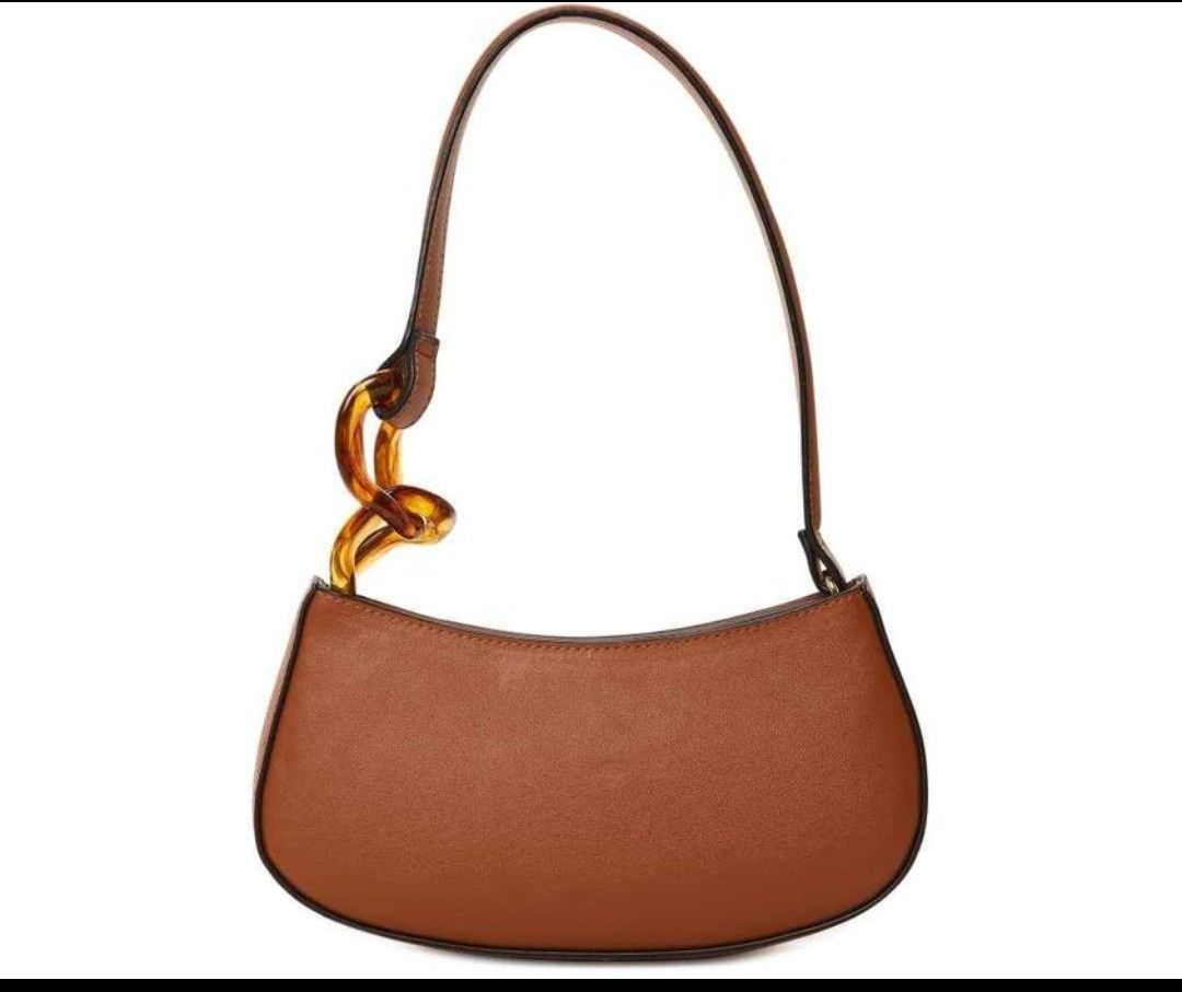 Other No Boundaries Women's Top Zip Shoulder Bag, Cognac Size ONE SIZE - 3 Thumbnail