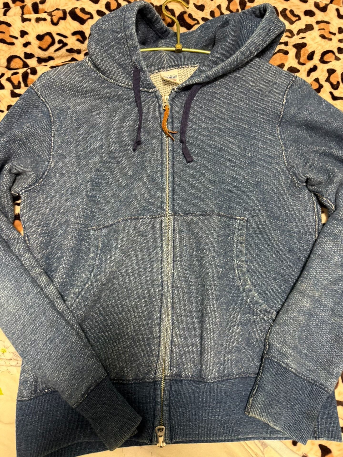 Iron Heart Japanese Iron Heart Denim Hoodie Sweatshirt Size US S / EU 44-46 / 1 - 1 Thumbnail