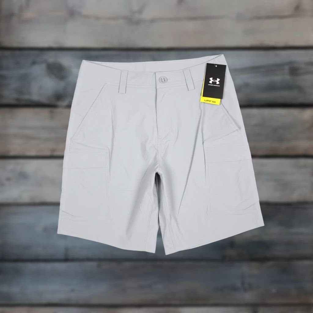 Under Armour Under Armour Men's Fish Hunter 2.0 Cargo Shorts Size 30 Gray 8.5" Inseam 1383560 011 Size US 30 / EU 46 - 1 Thumbnail