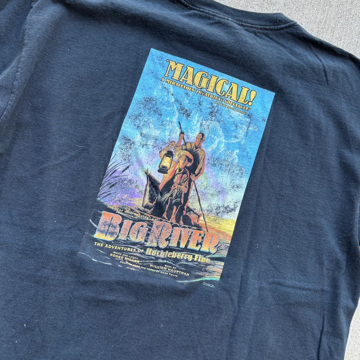 Band Tees × Vintage Vintage Big River Adventures Of Huckleberry Finn T Shirt Size US XL / EU 56 / 4 - 6 Thumbnail