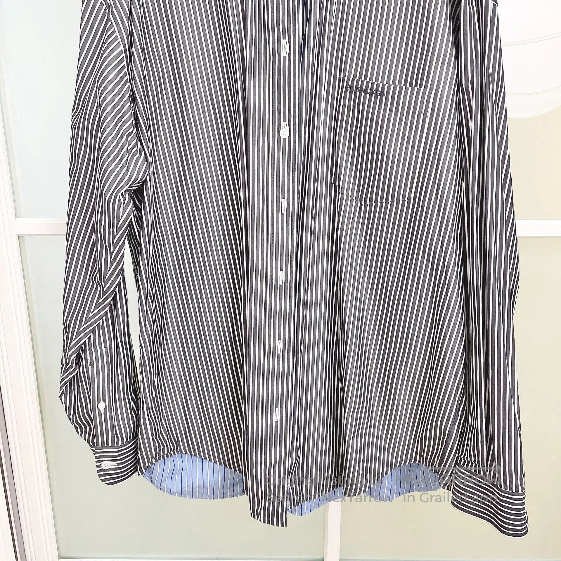 Balenciaga Balenciaga Color Block Striped Shirt. Size US L / EU 52-54 / 3 - 3 Thumbnail