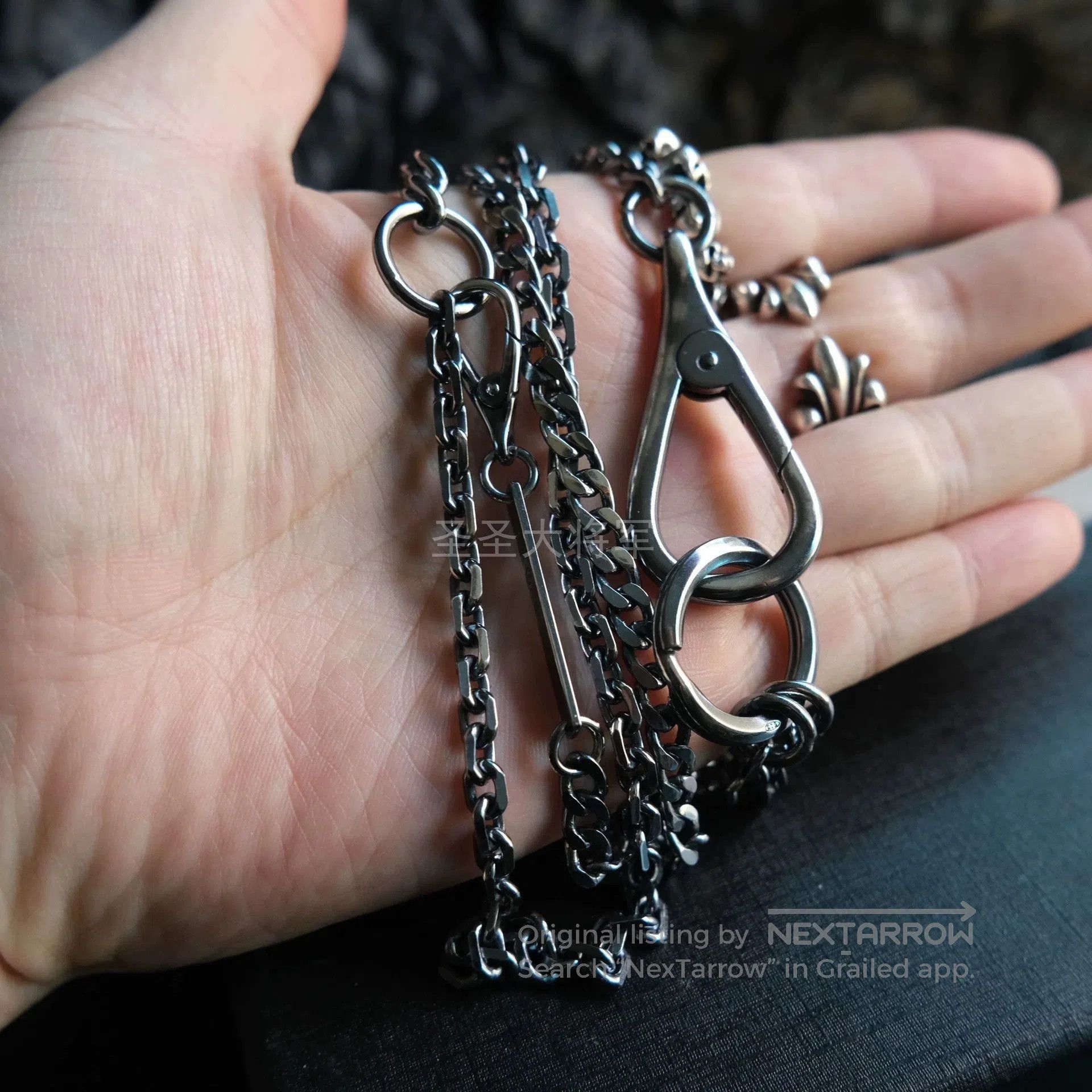 Chin Teo Silver Double Chain Link Necklace. Size ONE SIZE - 5 Thumbnail