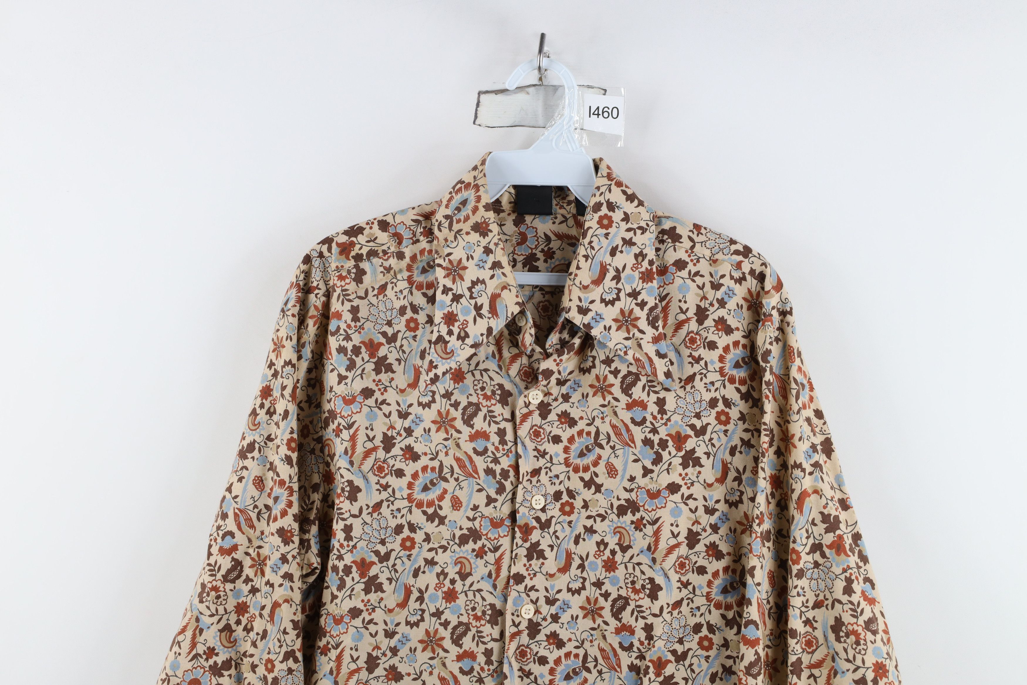 Vintage Vintage 70s Mid Century Modern MCM Tapestry Button Shirt Size US L / EU 52-54 / 3 - 2 Thumbnail
