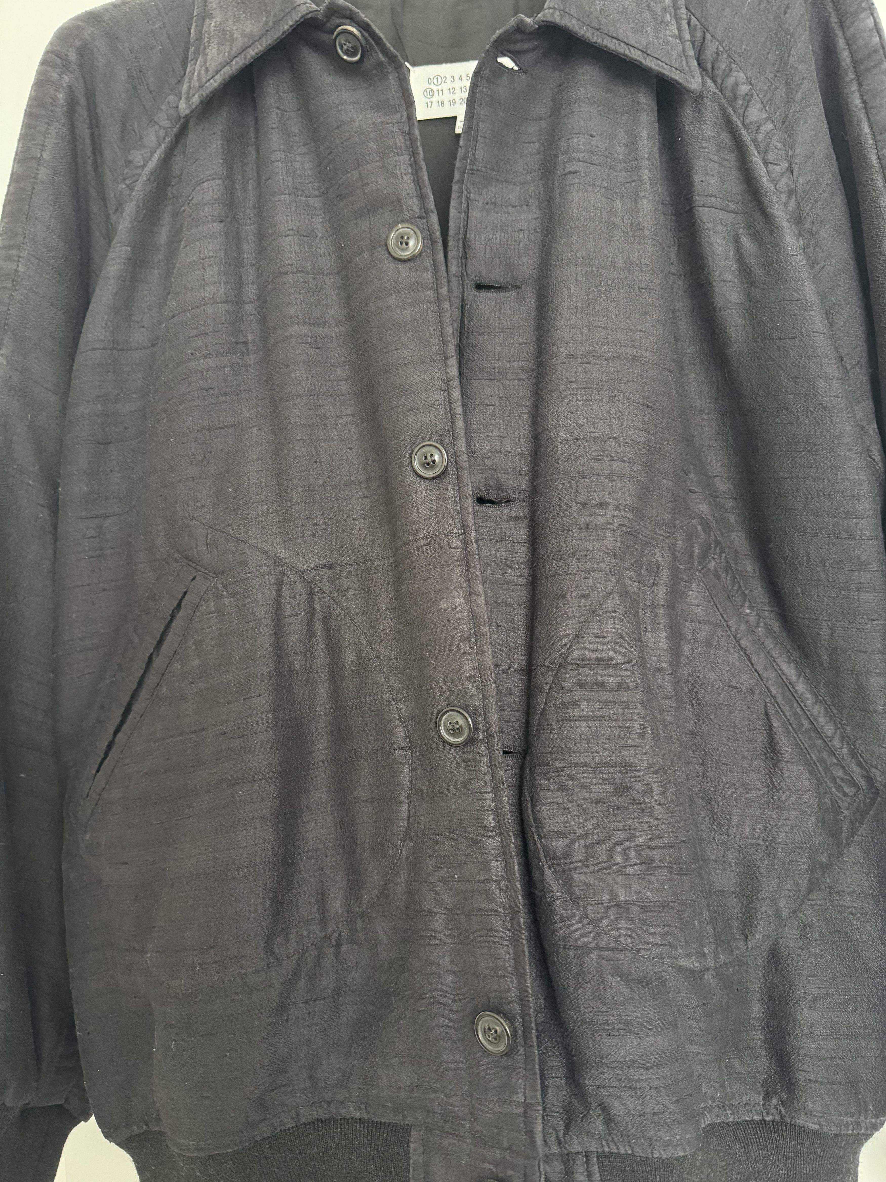 Maison Margiela Maison Margiela SS23 Silk Dupion Bomber Jacket Black 48 / M Size US M / EU 48-50 / 2 - 3 Thumbnail