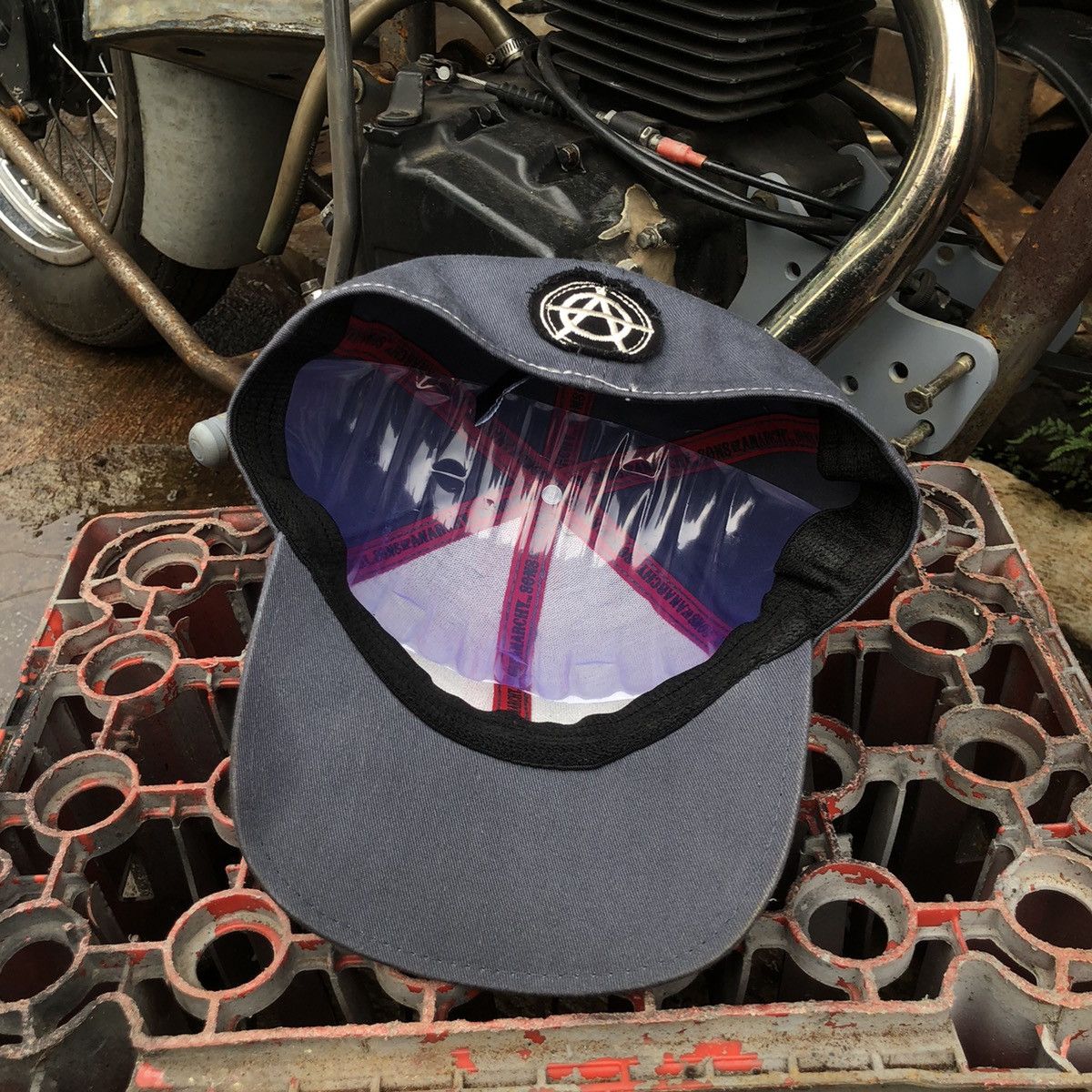 Vintage 🔥RARE🔥 Vintage Son Of Anarchy Big Logo Embroidery Hat Size ONE SIZE - 8 Thumbnail