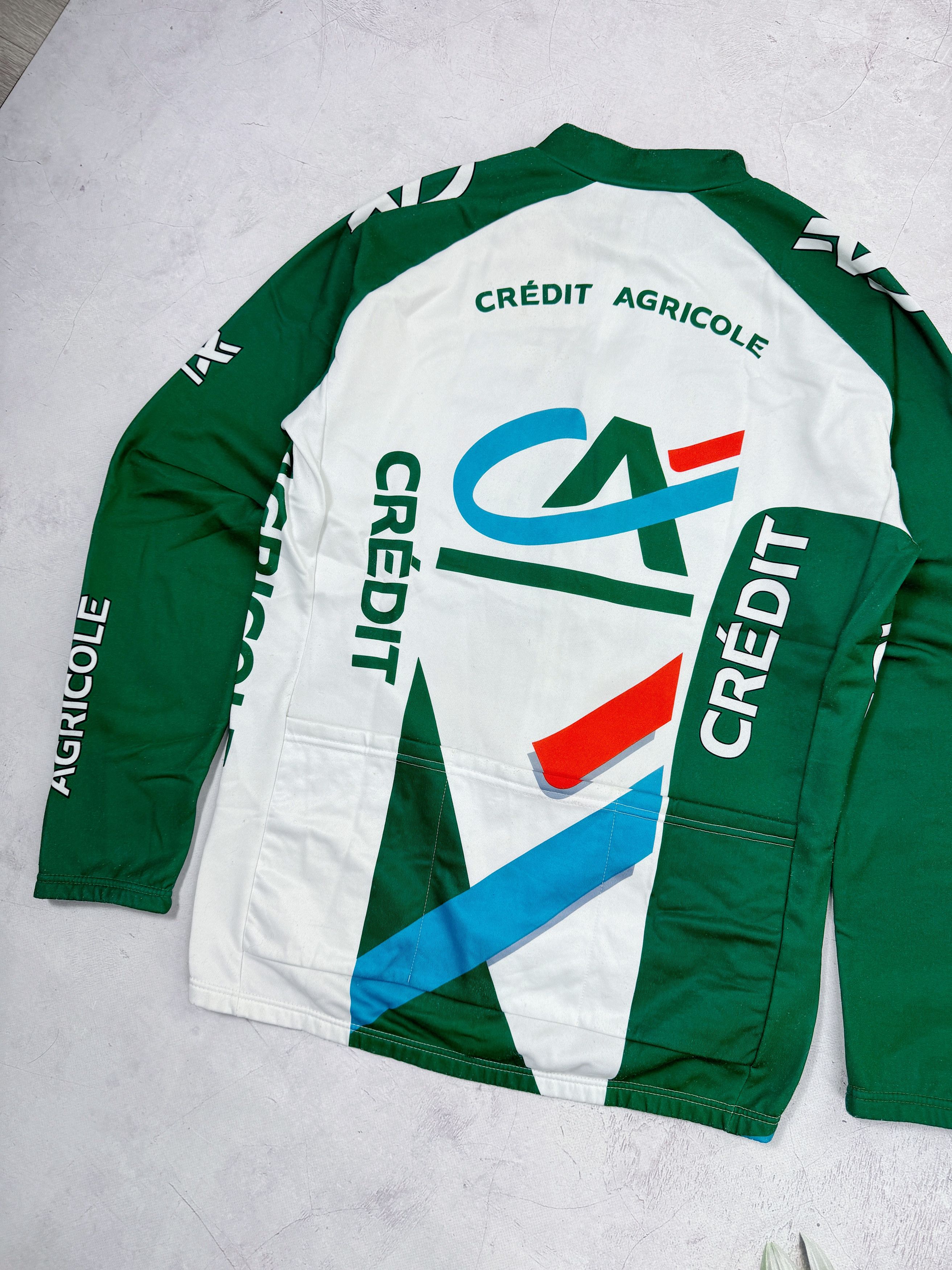 Vintage Vintage Nalini Cycling Jersey Eddy Merckx Credit Agricole LS Size US XL / EU 56 / 4 - 13 Thumbnail
