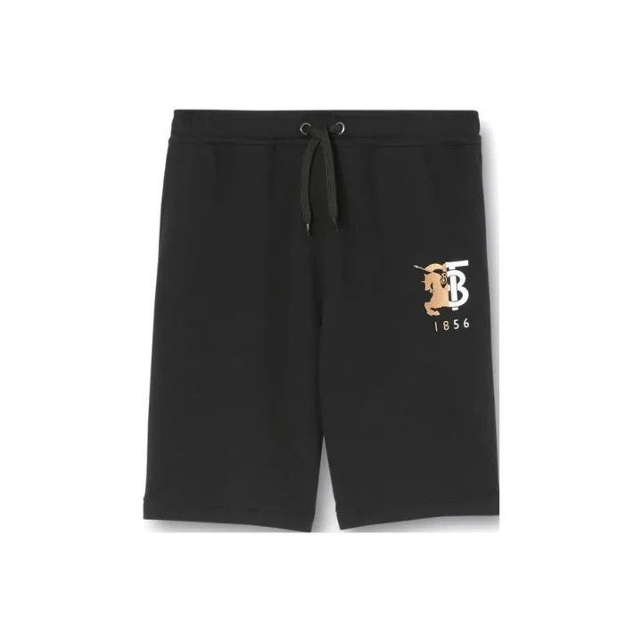 Burberry Burberry Black Casual Logo Print Shorts Size US 30 / EU 46 - 1 Thumbnail