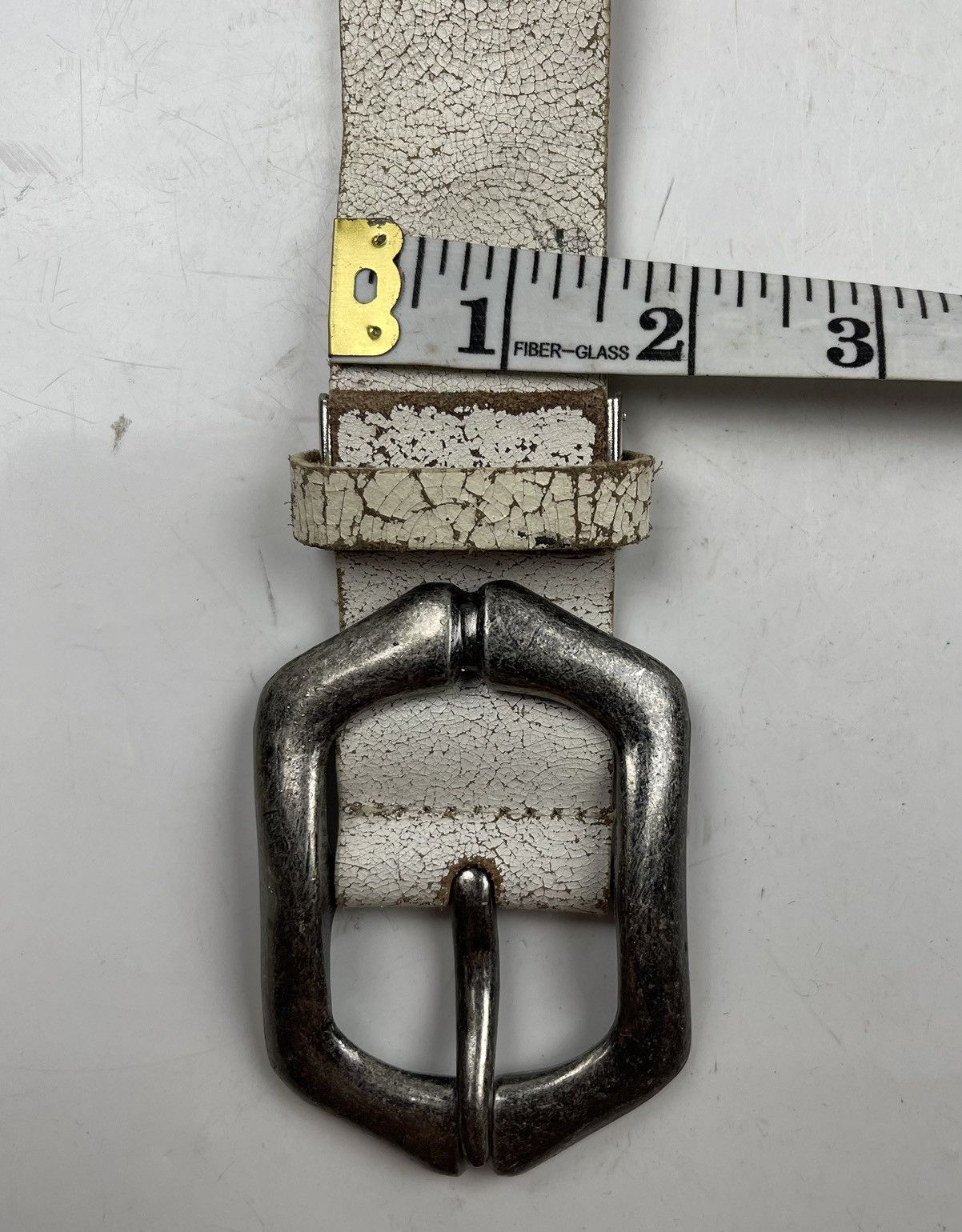 Japanese Brand distressed studded leather belt tc33 Size 42 - 10 Thumbnail