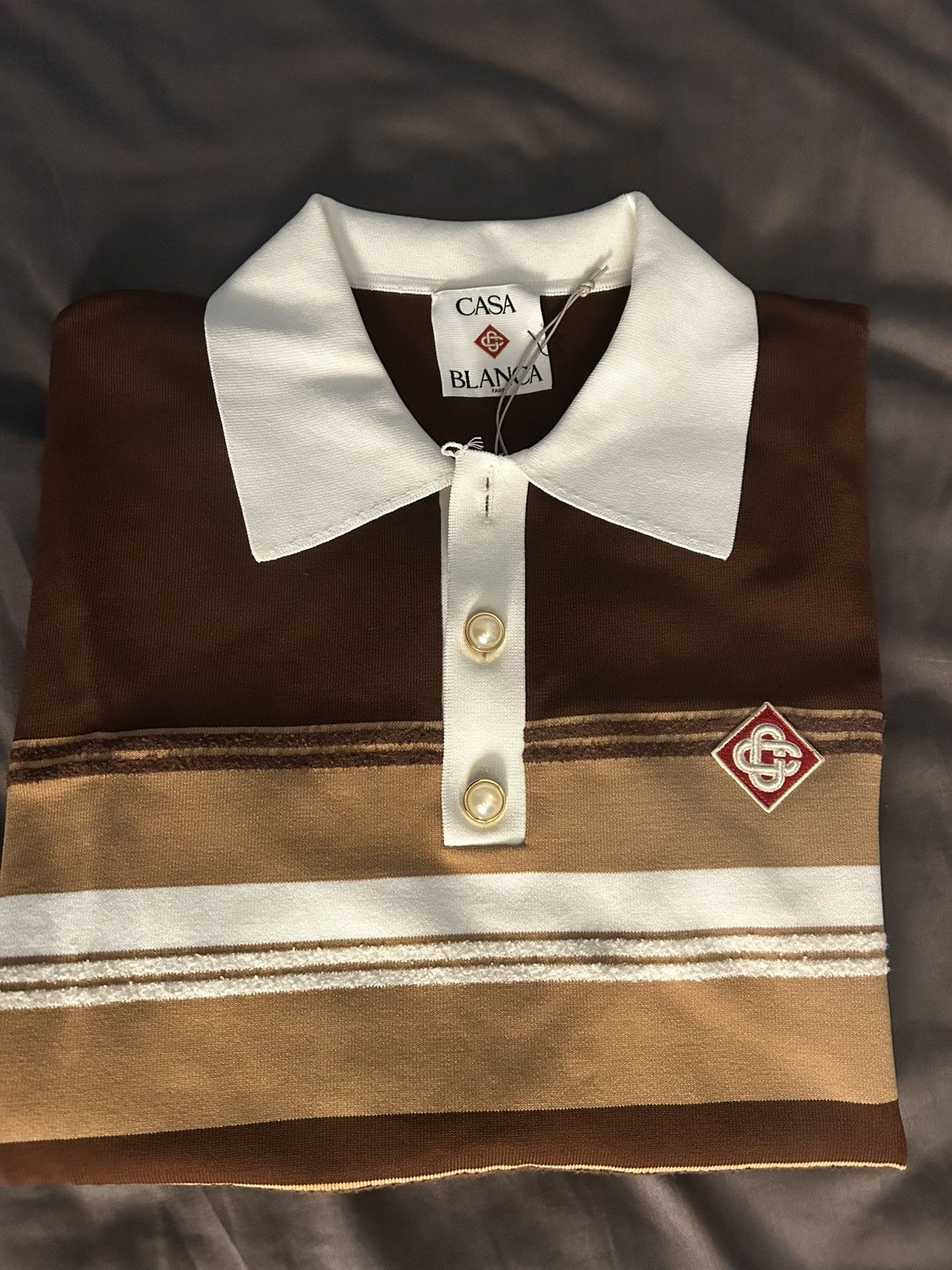 Casablanca Casablanca Chicano Striped Polo Size US M / EU 48-50 / 2 - 5 Thumbnail