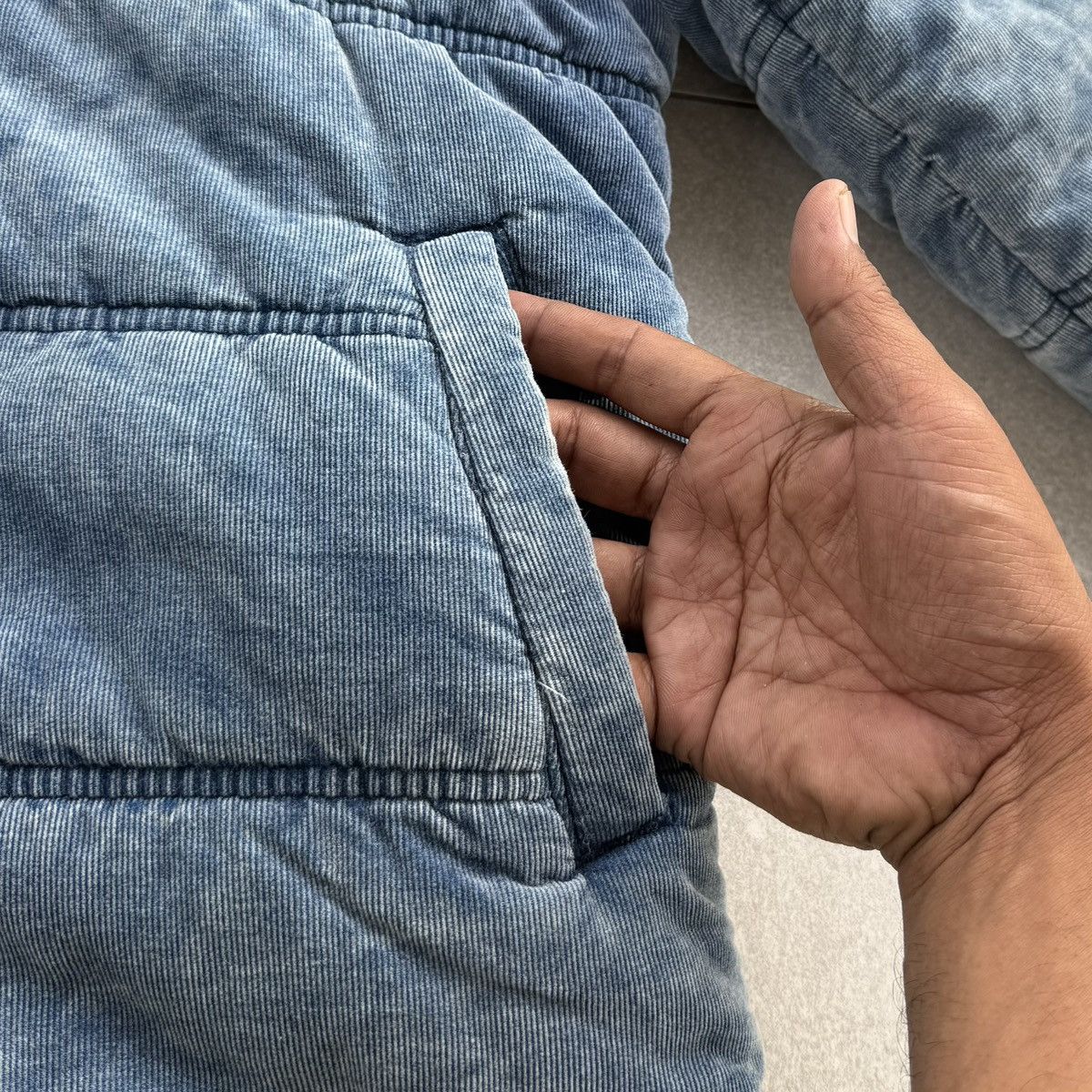 Japanese Brand BACK NUMBER 3M Thinsulate Corduroy Washed Down Jacket Size US M / EU 48-50 / 2 - 5 Thumbnail
