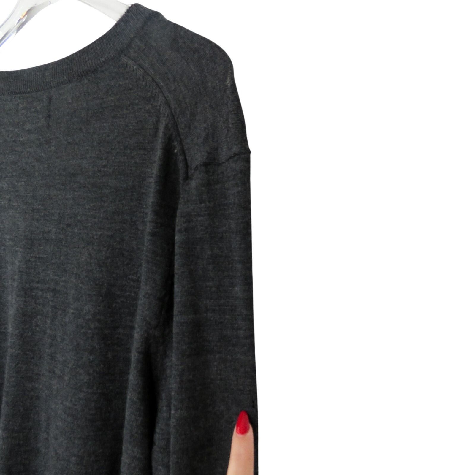 Nordstrom Daniel Hechter Charcoal Gray Merino Wool Sweater Medium Size US M / EU 48-50 / 2 - 4 Thumbnail