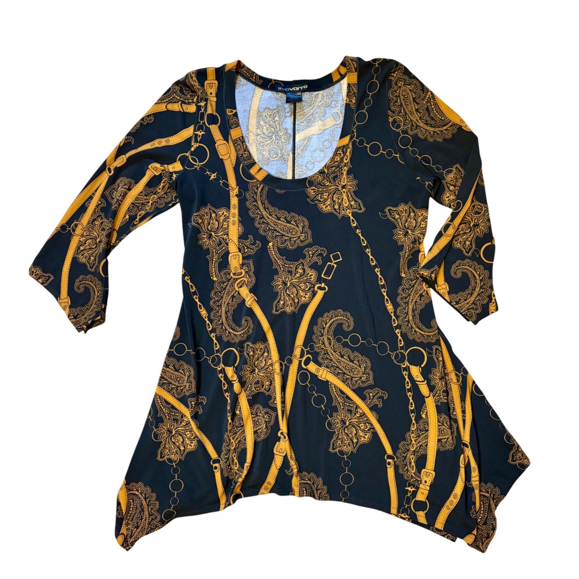 Other Eva Varro M Tunic Top Equestrian Stretch Knit Jersey Scoop N Size M / US 6-8 / IT 42-44 - 1 Thumbnail