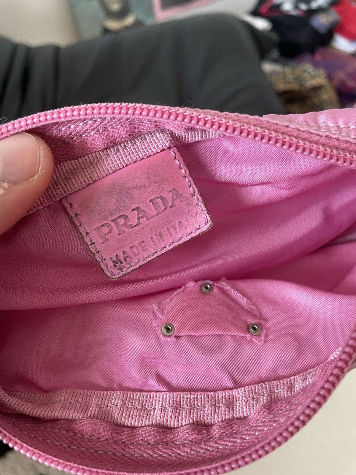 Prada Prada Vintage pink pouch mini clutch toiletry bag Designer Size ONE SIZE - 6 Thumbnail