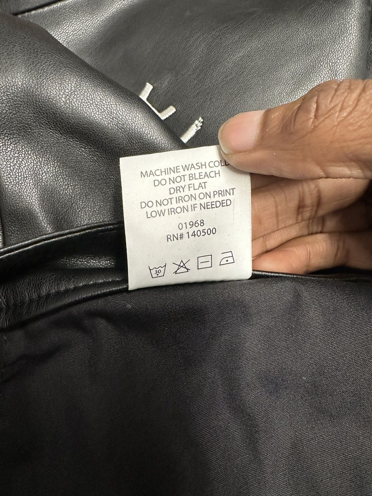 Rta Rta Small White Spell Black Leather Denim Size 29 Size US 29 - 6 Thumbnail