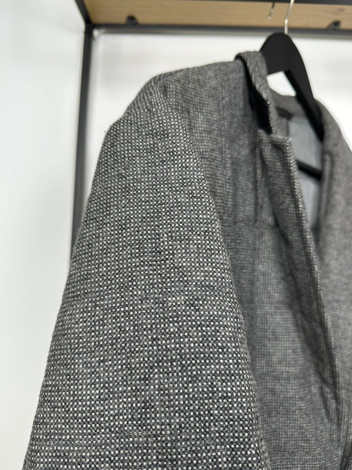 Hugo Boss Hugo Boss Wool Jacket Men’s Blazer Quilted Grey 54 Size Size US L / EU 52-54 / 3 - 7 Thumbnail
