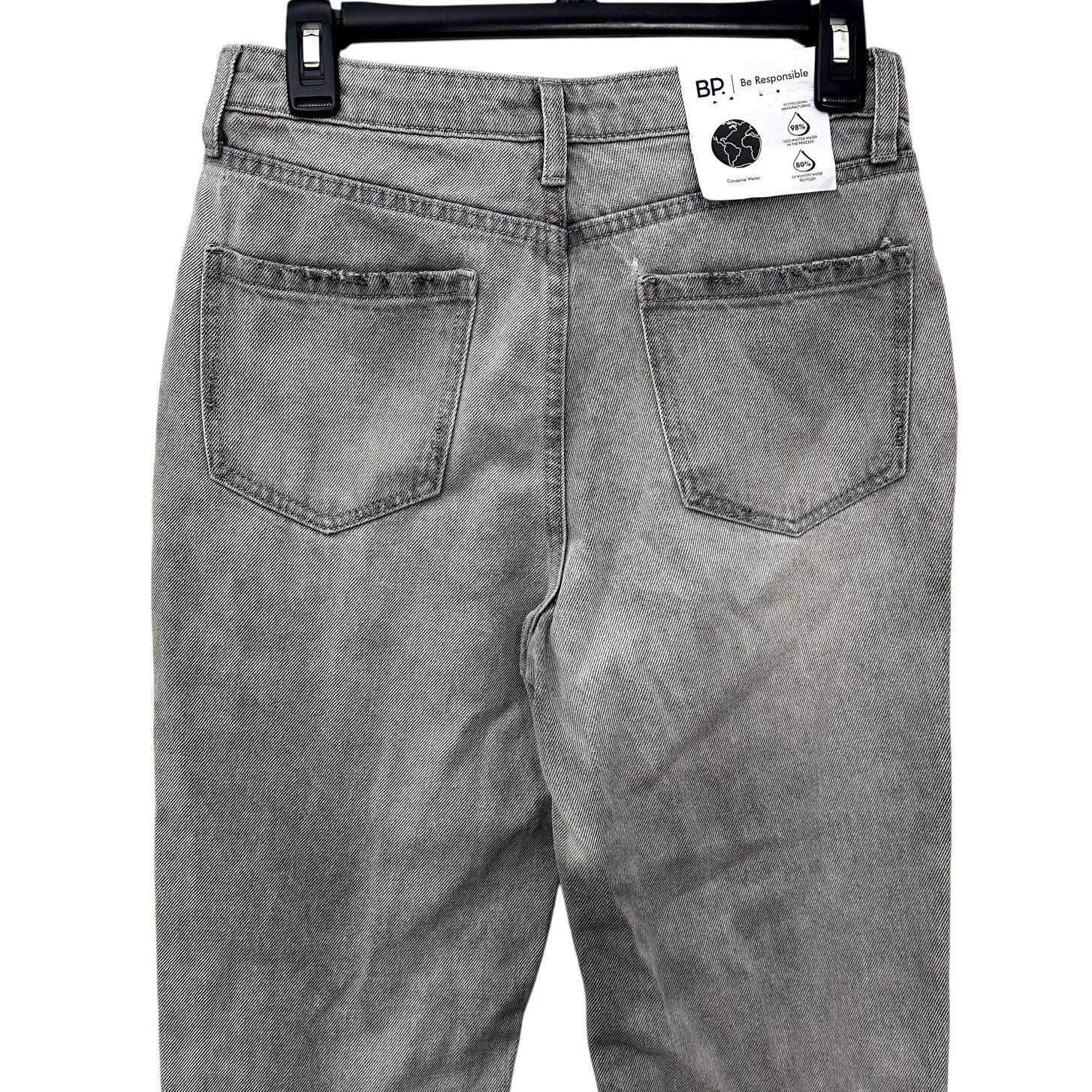 BP. BP Women's Gray Be Responsible High Waist Jeans 27 NWT Size 27" / US 4 / IT 40 - 6 Thumbnail