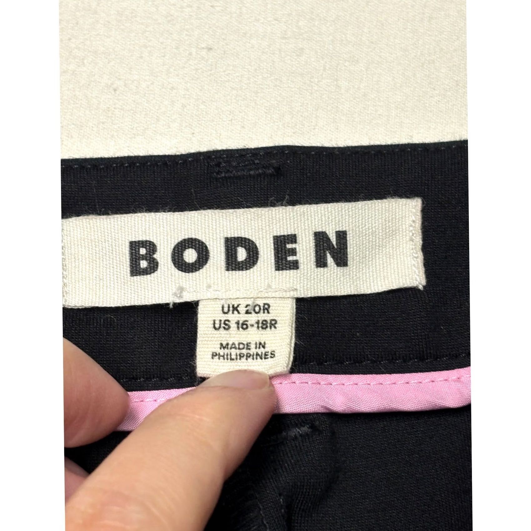 Boden Boden Dress Pants Womens US 16 W40 L29 Wide Leg Trousers Ecovero Viscose Blend Black Size 38" / US 16 / IT 52 - 3 Thumbnail