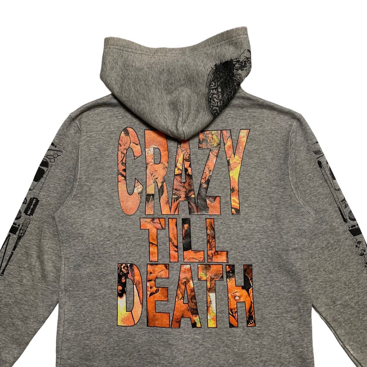 Vintage Vintage Crazy Till Death Punk Zipper Hoodie Size US M / EU 48-50 / 2 - 9 Thumbnail