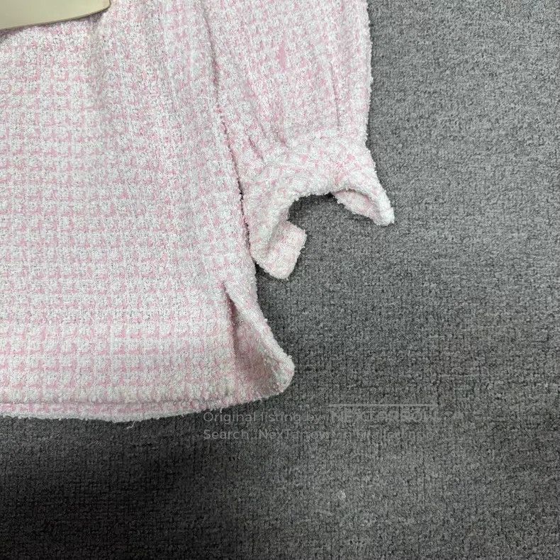 Chanel Chanel Cruise Series Pink Coarse Flower Coat Size XS / US 0-2 / IT 36-38 - 3 Thumbnail