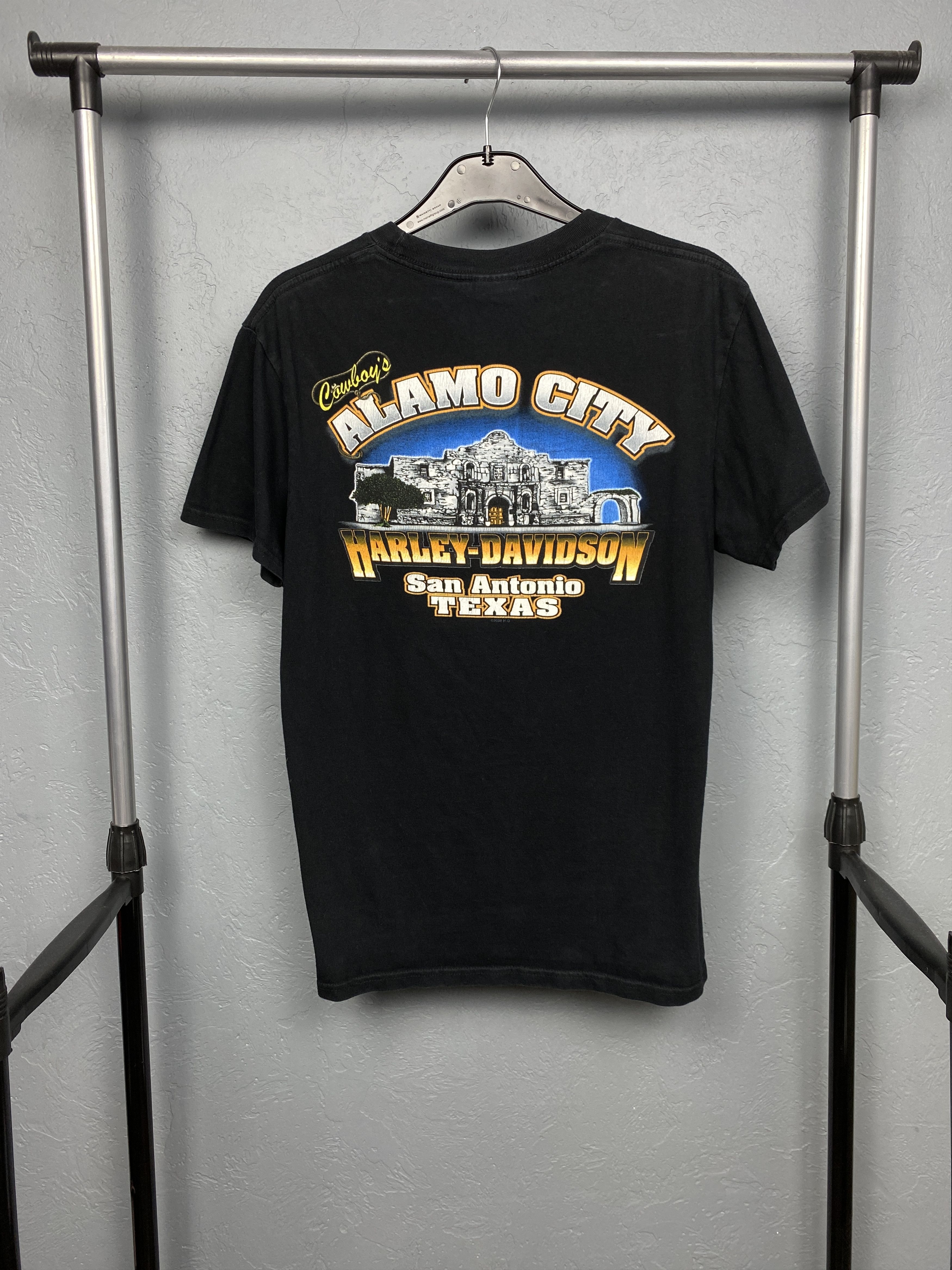 Harley Davidson × Vintage Harley Davidson Alamo City Vintage Mens Crew Neck T-Shirt Size US M / EU 48-50 / 2 - 1 Thumbnail