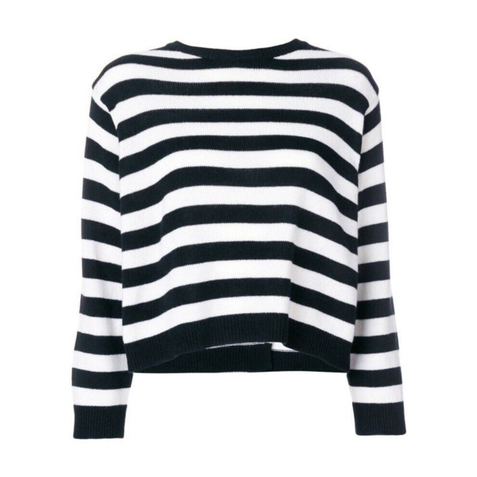 Valentino Valentino Horizontal Stripe Open Back Satin Shoulder Tie Top Size L / US 10 / IT 46 - 2 Thumbnail