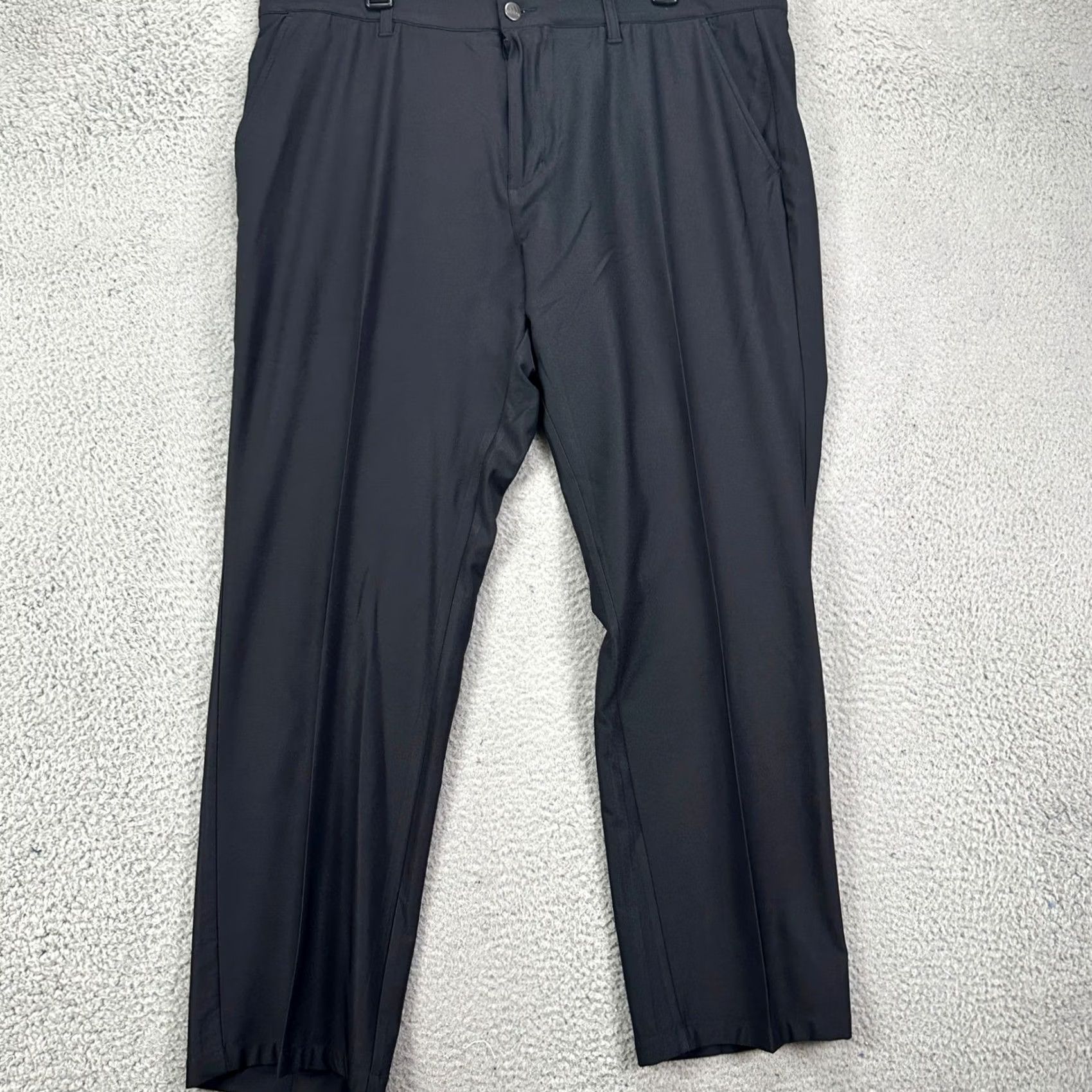 Adidas Adidas Mens Chino Golf Pants 40X32 Black Performance Tech Stretch Nylon Blend Size US 40 / EU 56 - 2 Thumbnail