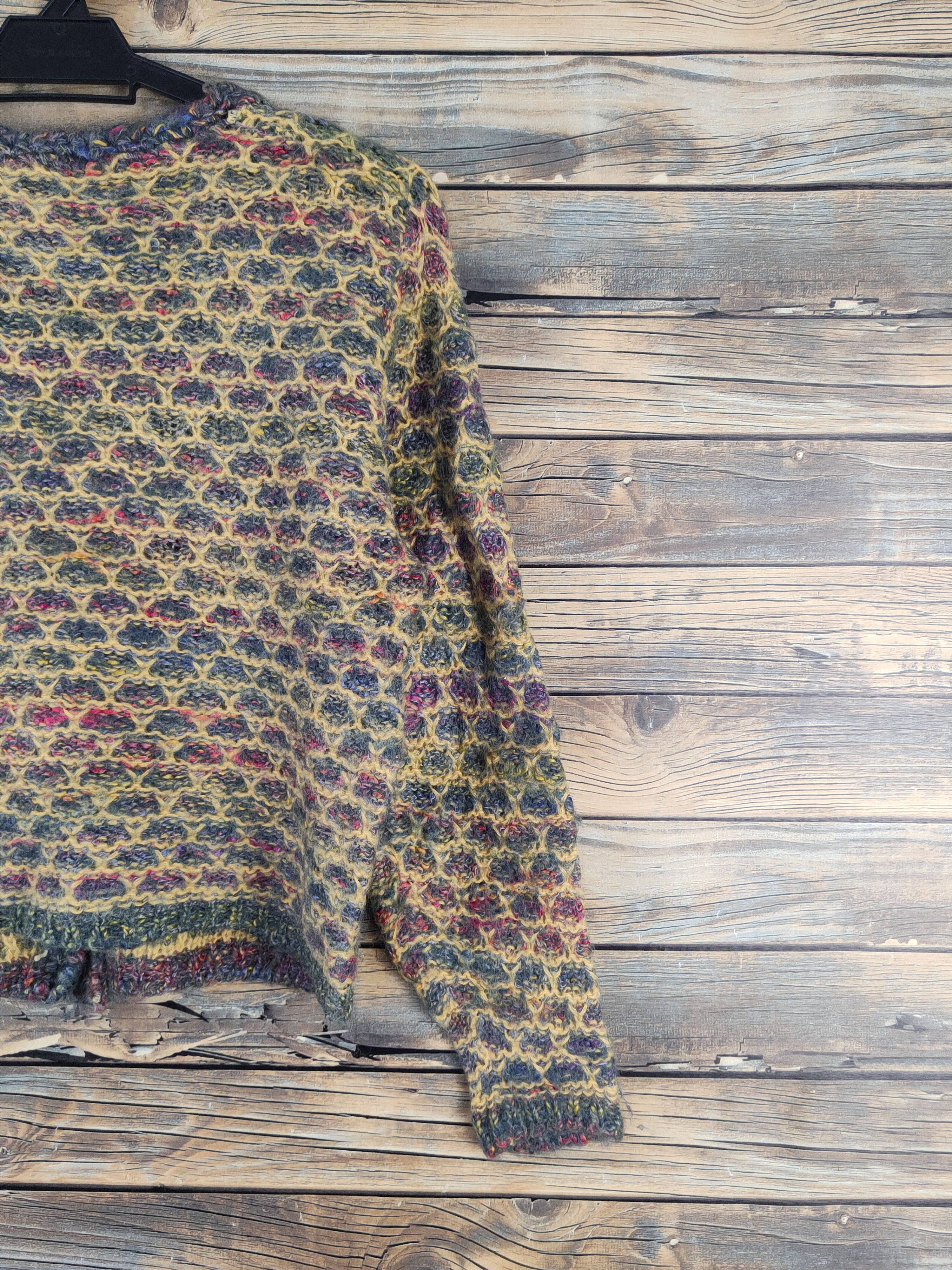 Japanese Brand On Reeza Yellow Knitwear Cardigan Crop Tops #W2167 Size M / US 6-8 / IT 42-44 - 9 Thumbnail