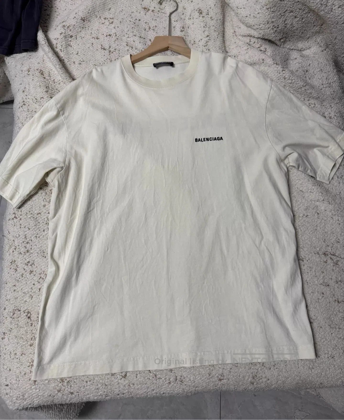 Balenciaga White Short Sleeve T-Shirt Size M. Size US M / EU 48-50 / 2 - 1 Thumbnail