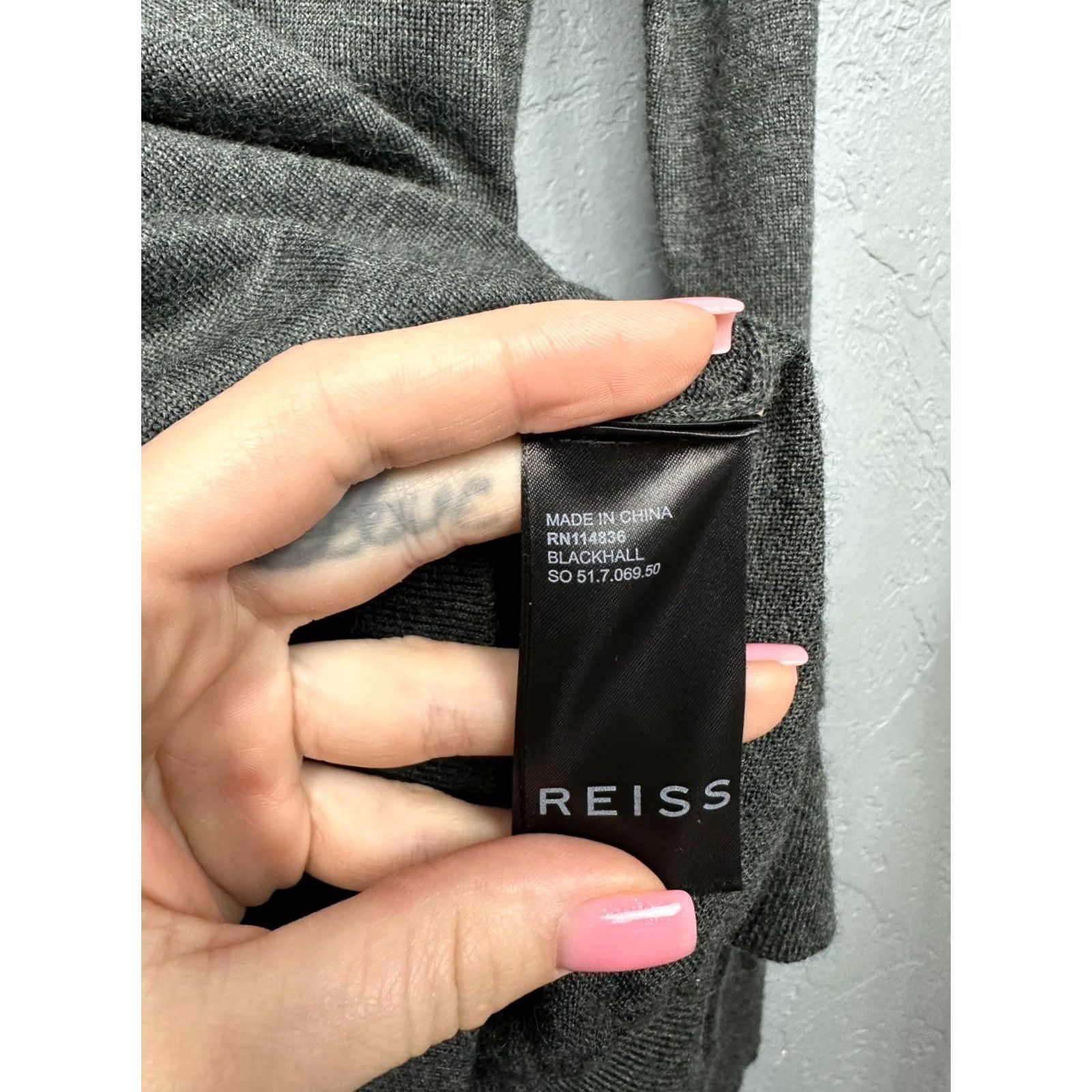Reiss Reiss Sweater Nike Shirt Merino Wool 1/4 Zip Gray Size S Mens Pullover 1/4 Zip Wool Pattern Solid Size US S / EU 44-46 / 1 - 4 Thumbnail