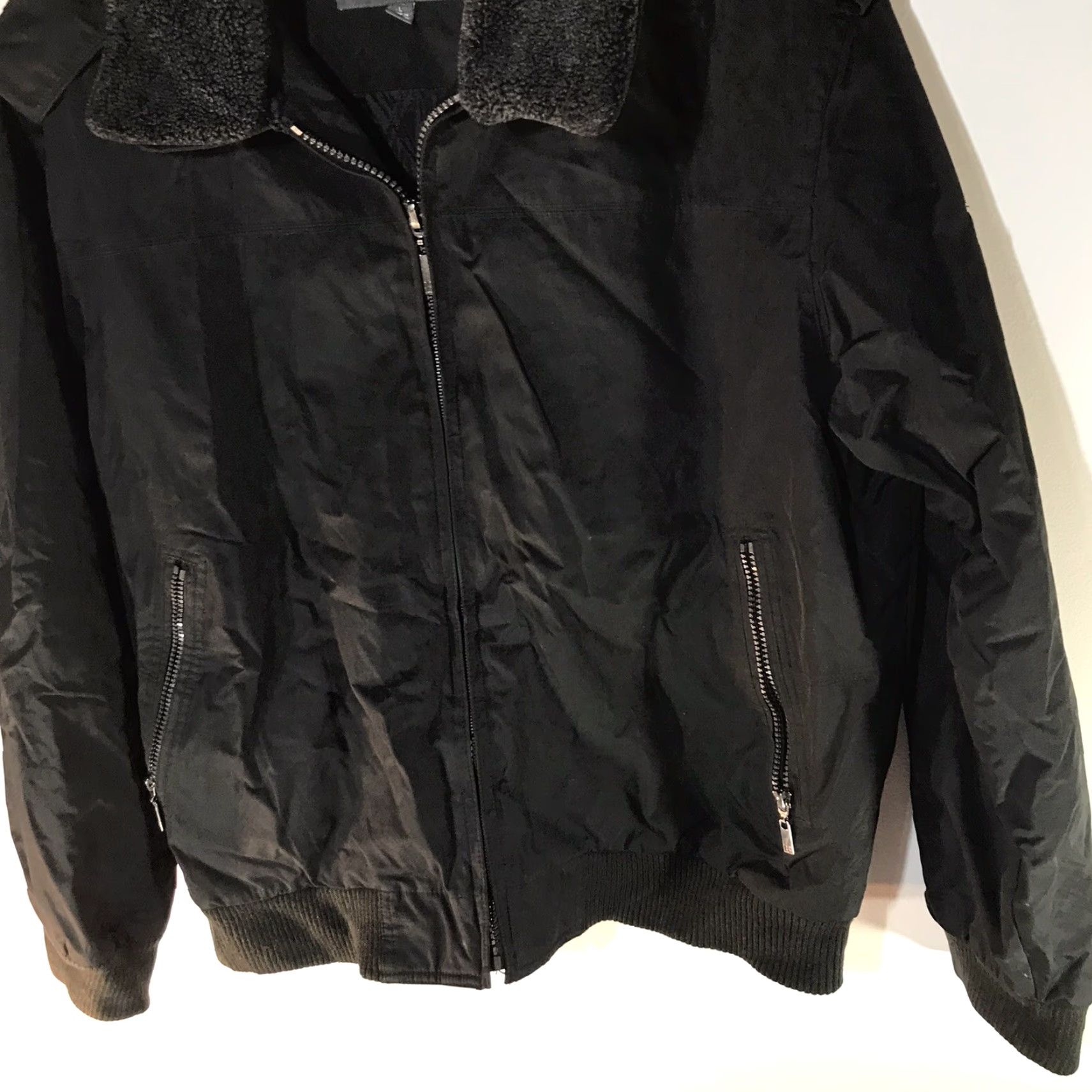 Perry Ellis Perry Ellis Portfolio Black Full Zip Quilted Insulated Jacket Mens Size L Size US L / EU 52-54 / 3 - 3 Thumbnail