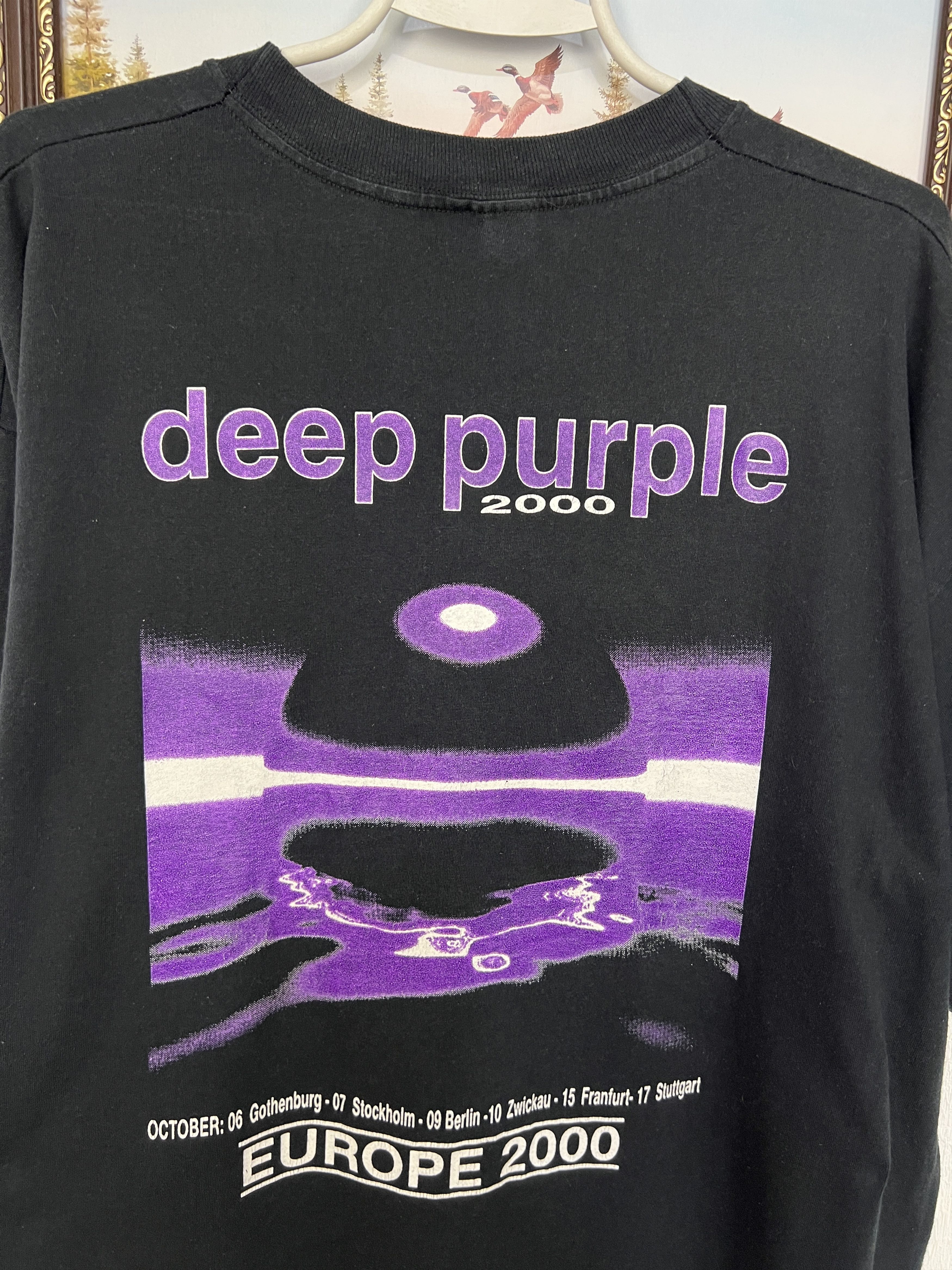Vintage Vintage 90's Deep Purple Europe Tour Band Tee Over Print Size US XL / EU 56 / 4 - 9 Thumbnail