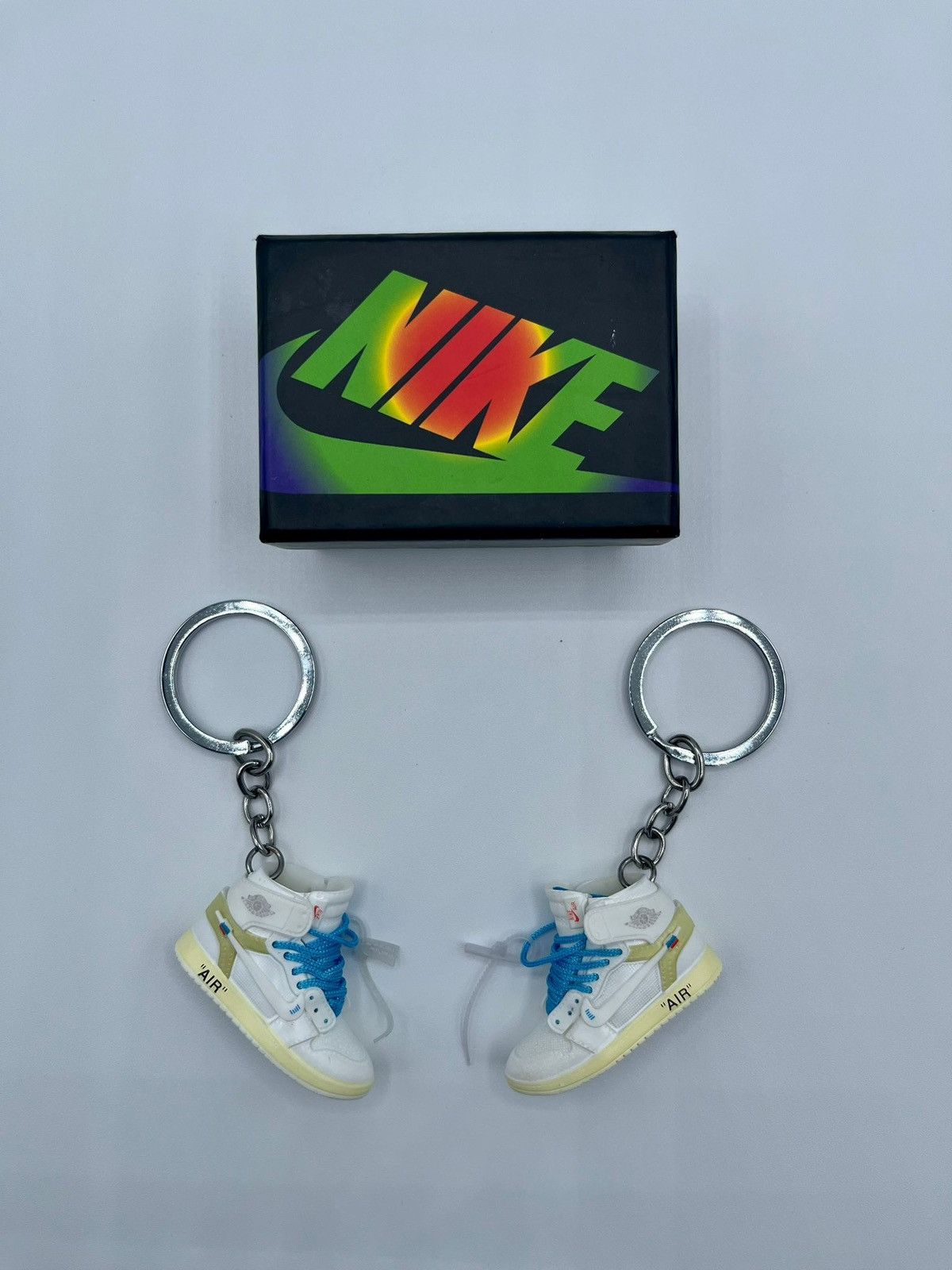 Jordan Brand Jordan 1 High Off-White Euro Mini Sneaker Keychains Size ONE SIZE - 3 Thumbnail