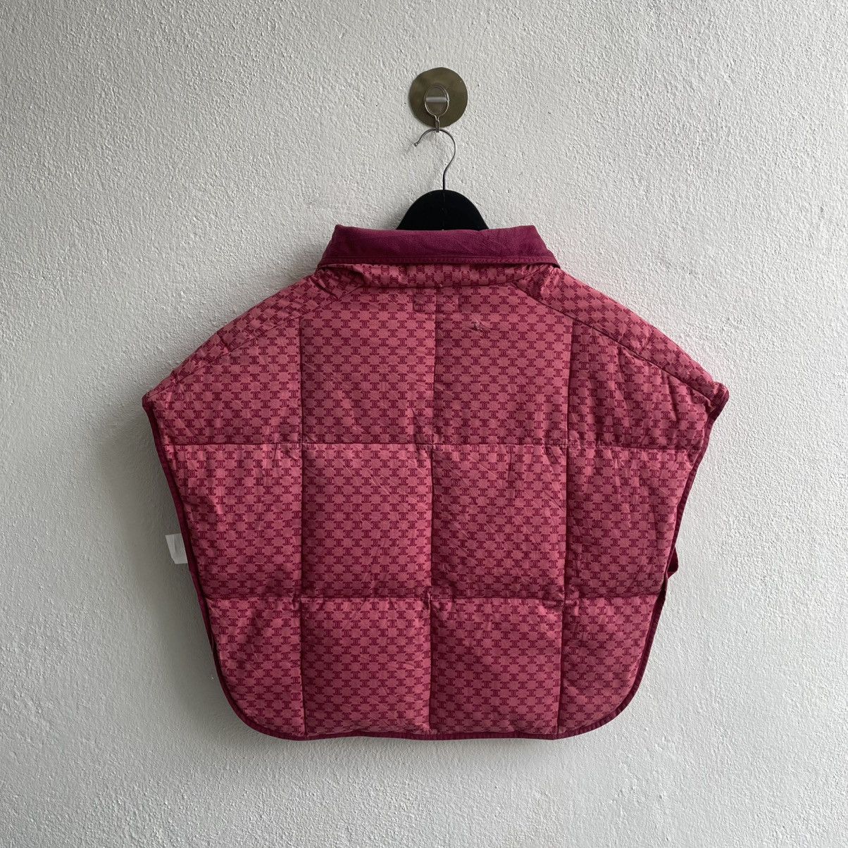 Celine Vintage CÉLINE Monogram Down Poncho Size L / US 10 / IT 46 - 6 Thumbnail