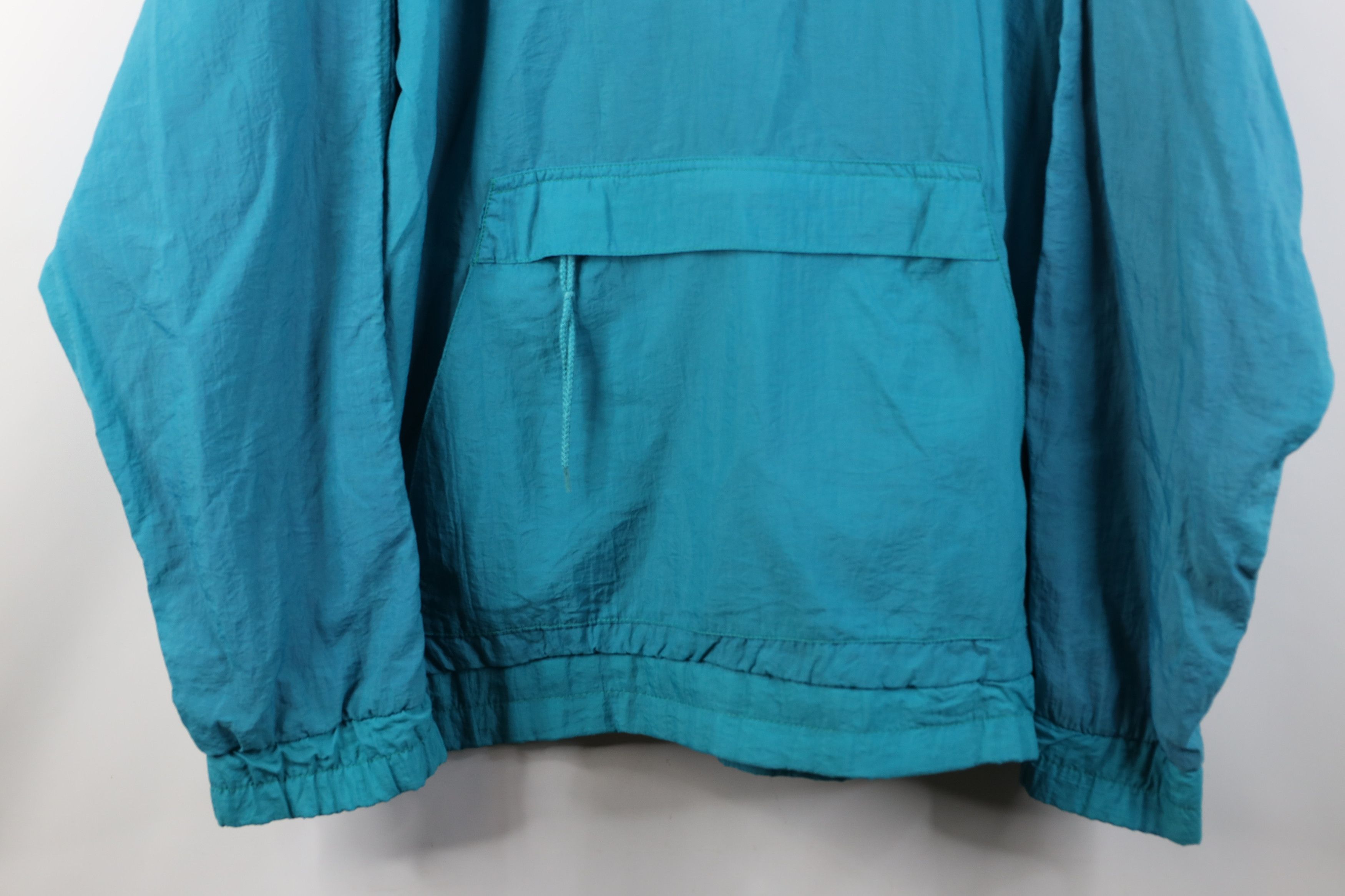 Vintage Vintage 90s Streetwear Packable Windbreaker Jacket Teal Size US XL / EU 56 / 4 - 3 Thumbnail