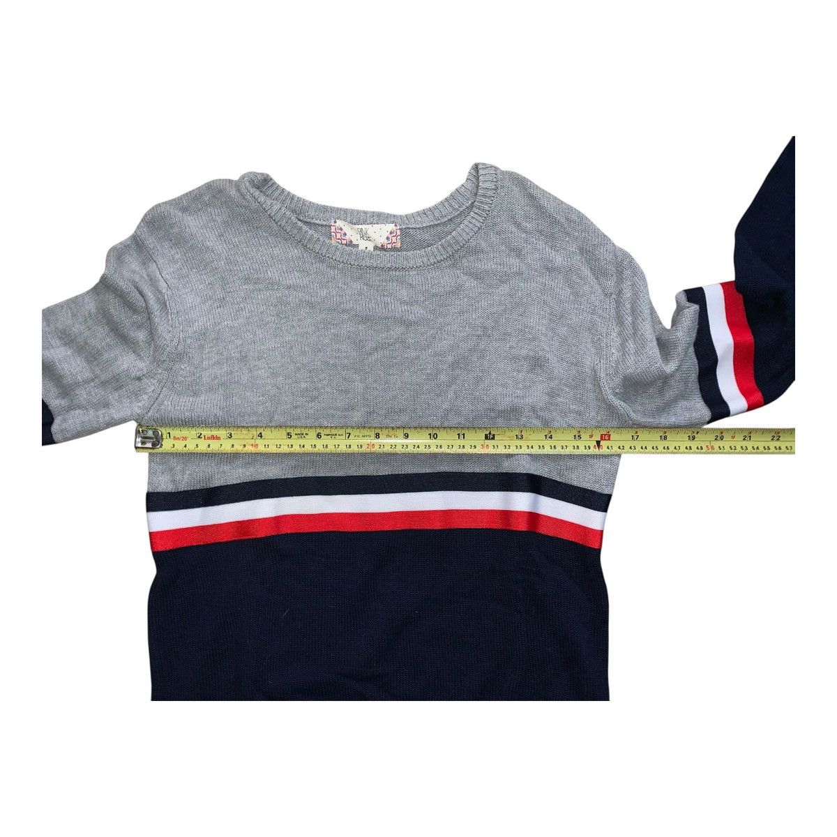 Other PINK ROSE Gray, Red, White, Blue Long Sleeve Sweater small Size S / US 4 / IT 40 - 8 Thumbnail
