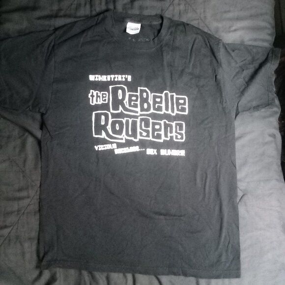 Hanes Vintage Vivid Winkytiki's Rebelle Rousers T-Shirt Size US L / EU 52-54 / 3 - 2 Thumbnail