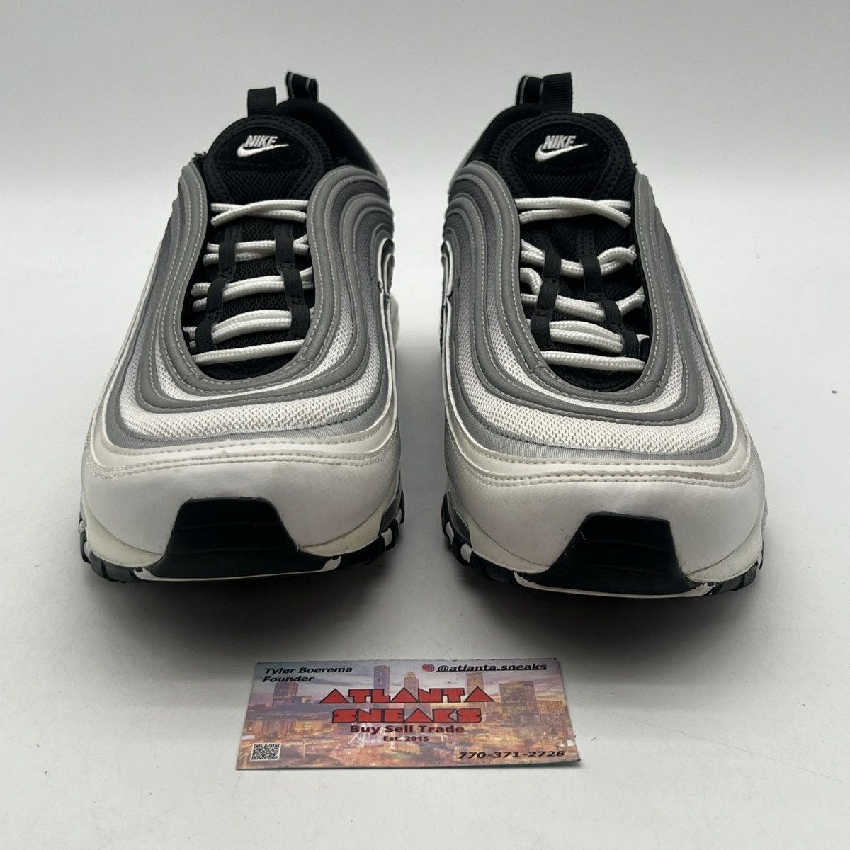 Nike Air max 97 reflective silver Size US 12 / EU 45 - 2 Thumbnail