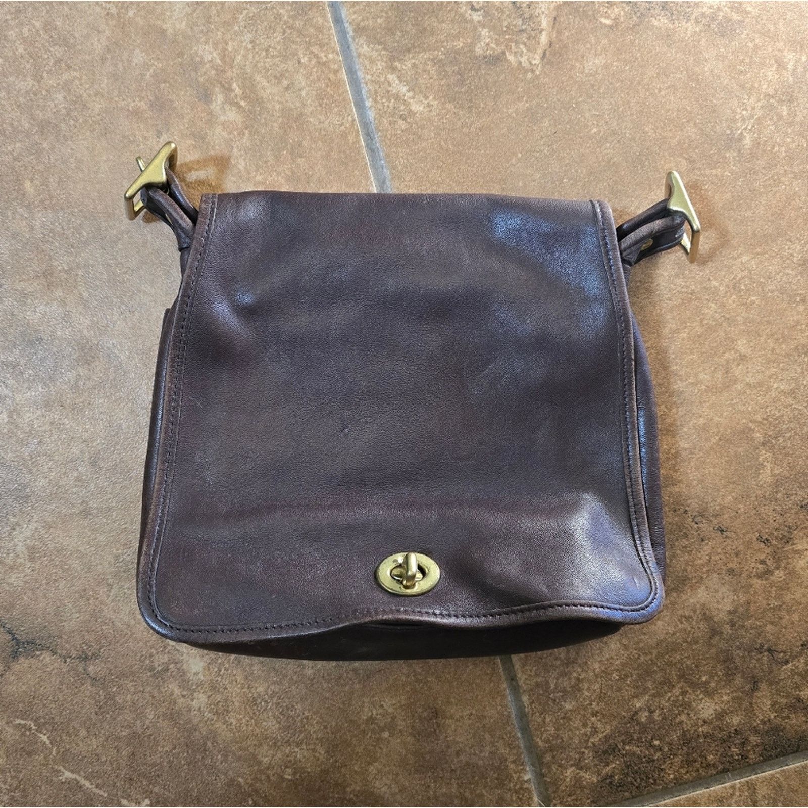 Coach Dark Brown | COACH | Vintage Leather Compartment Crossbody Size ONE SIZE - 5 Thumbnail