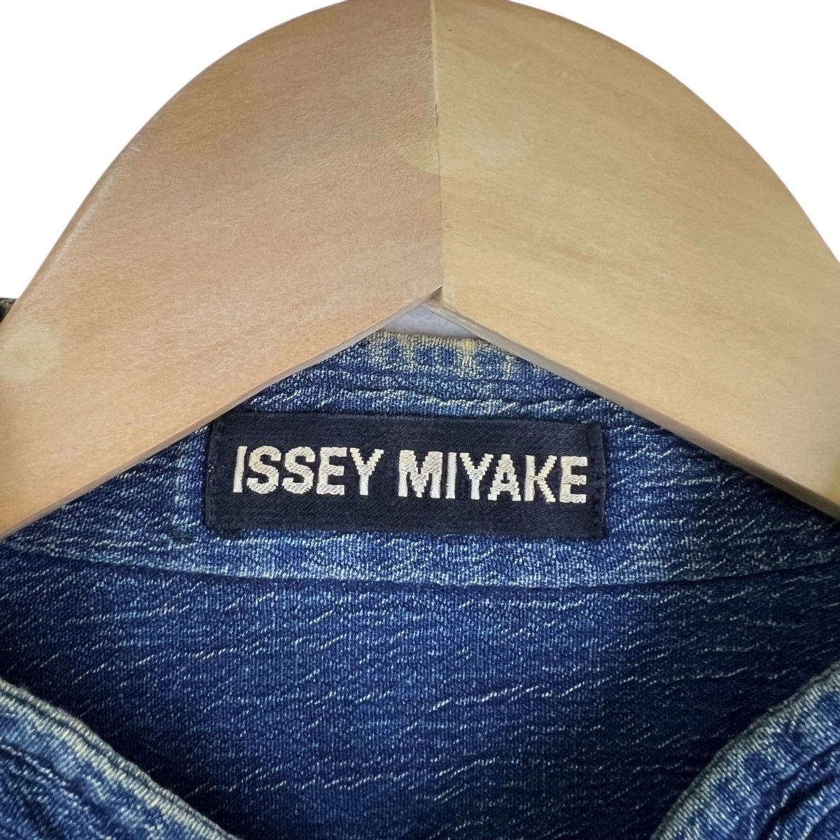 Issey Miyake 90s Issey Miyake Indigo Shirt Oversized Jacket Colar Less Size US L / EU 52-54 / 3 - 10 Thumbnail
