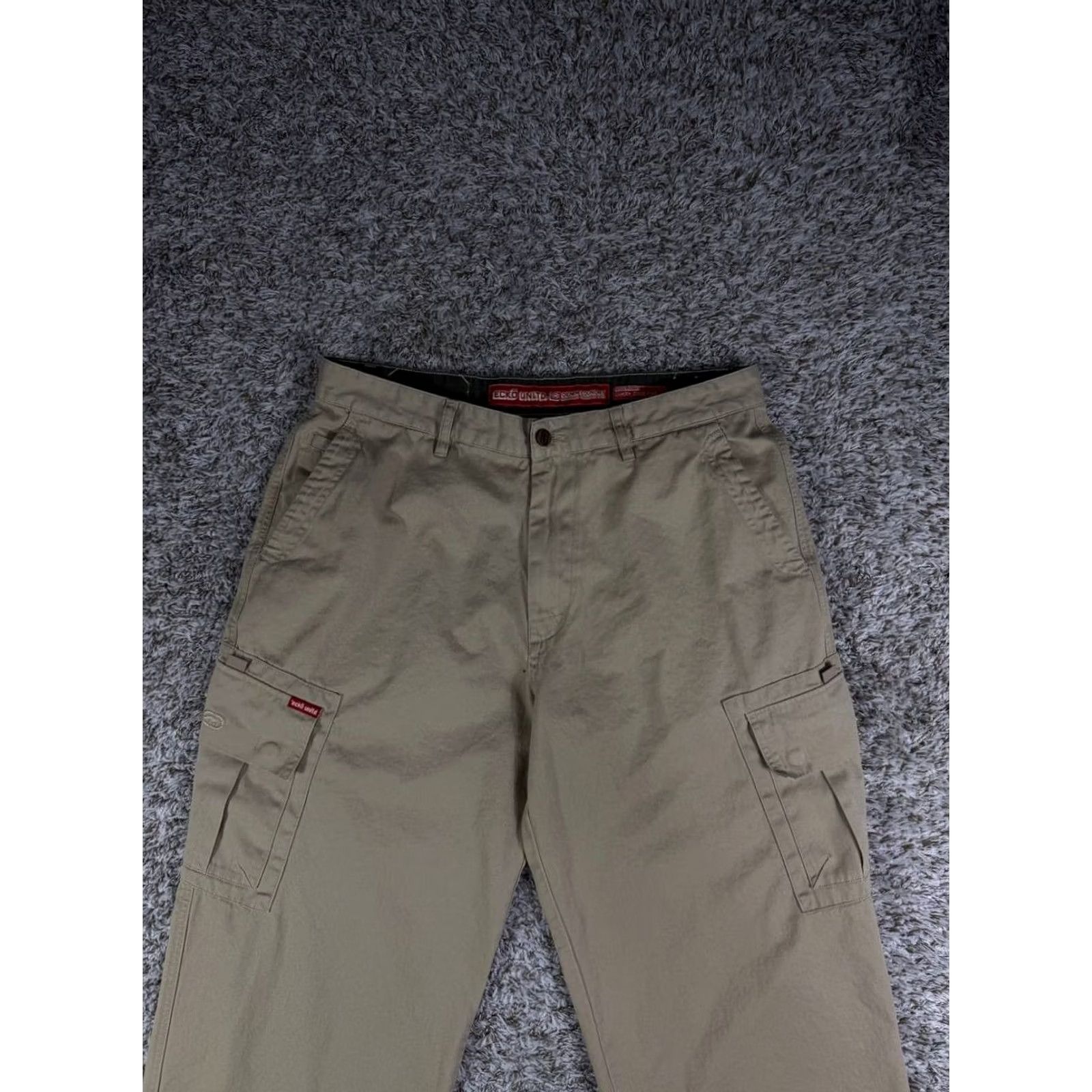 Ecko Unltd. VINTAGE Ecko Unltd Camden Cargo Pants Baggy Y2K Hip Hop Skate Khaki Utility Sz 36 Size US 36 / EU 52 - 2 Thumbnail