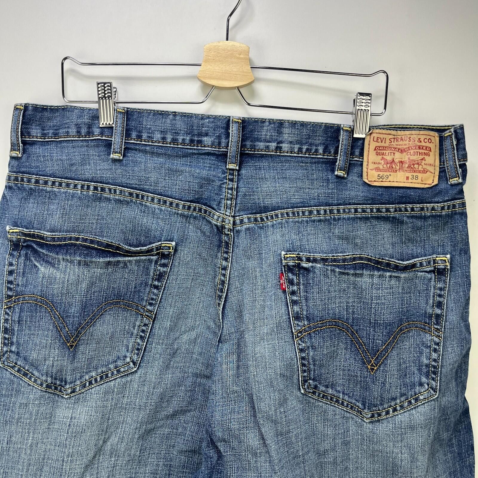 Levi's Vintage Levi's 569 Loose Straight Denim Jean Shorts W38 Size US 38 / EU 54 - 4 Thumbnail